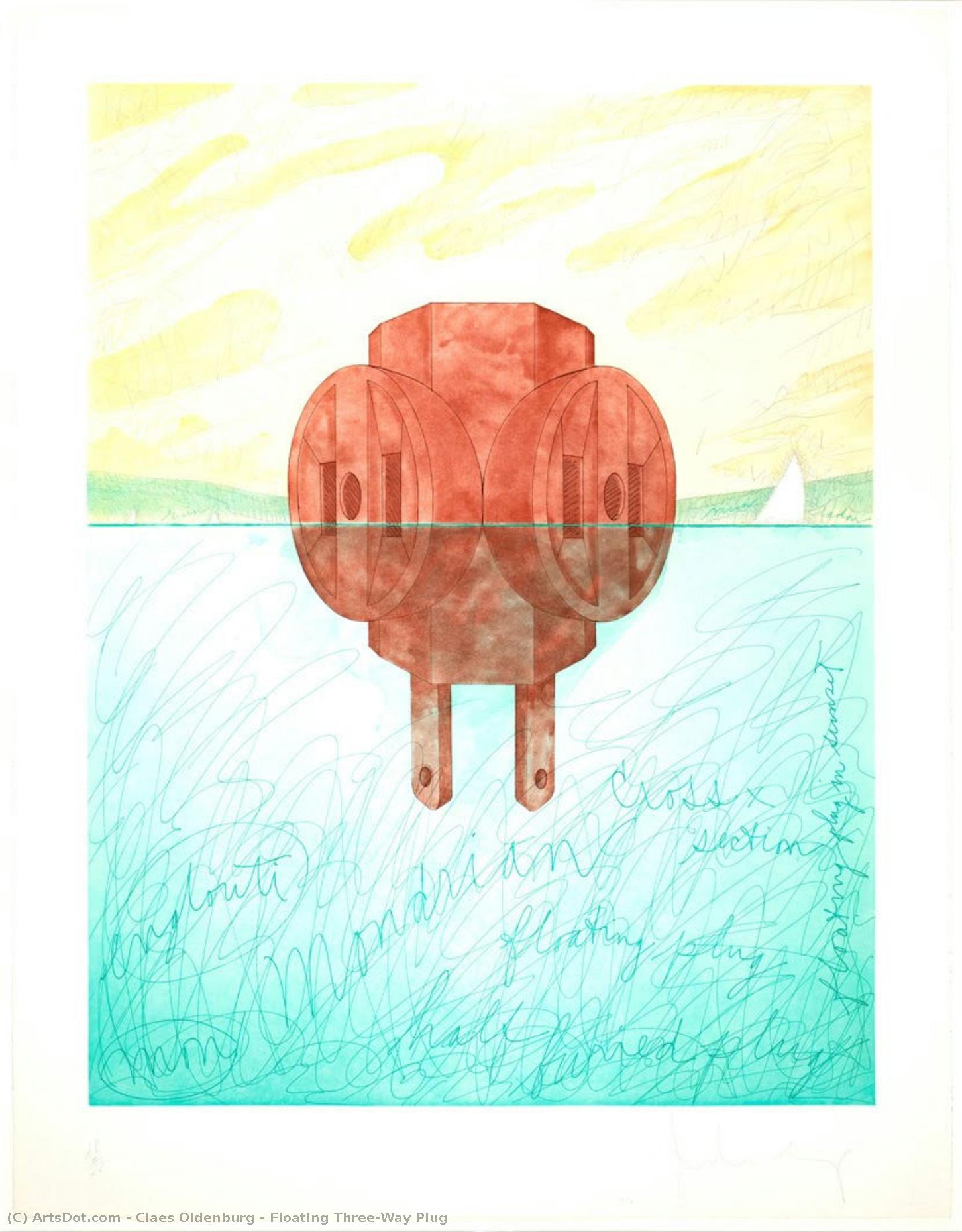 Floating Three-way Plug — Claes Oldenburg