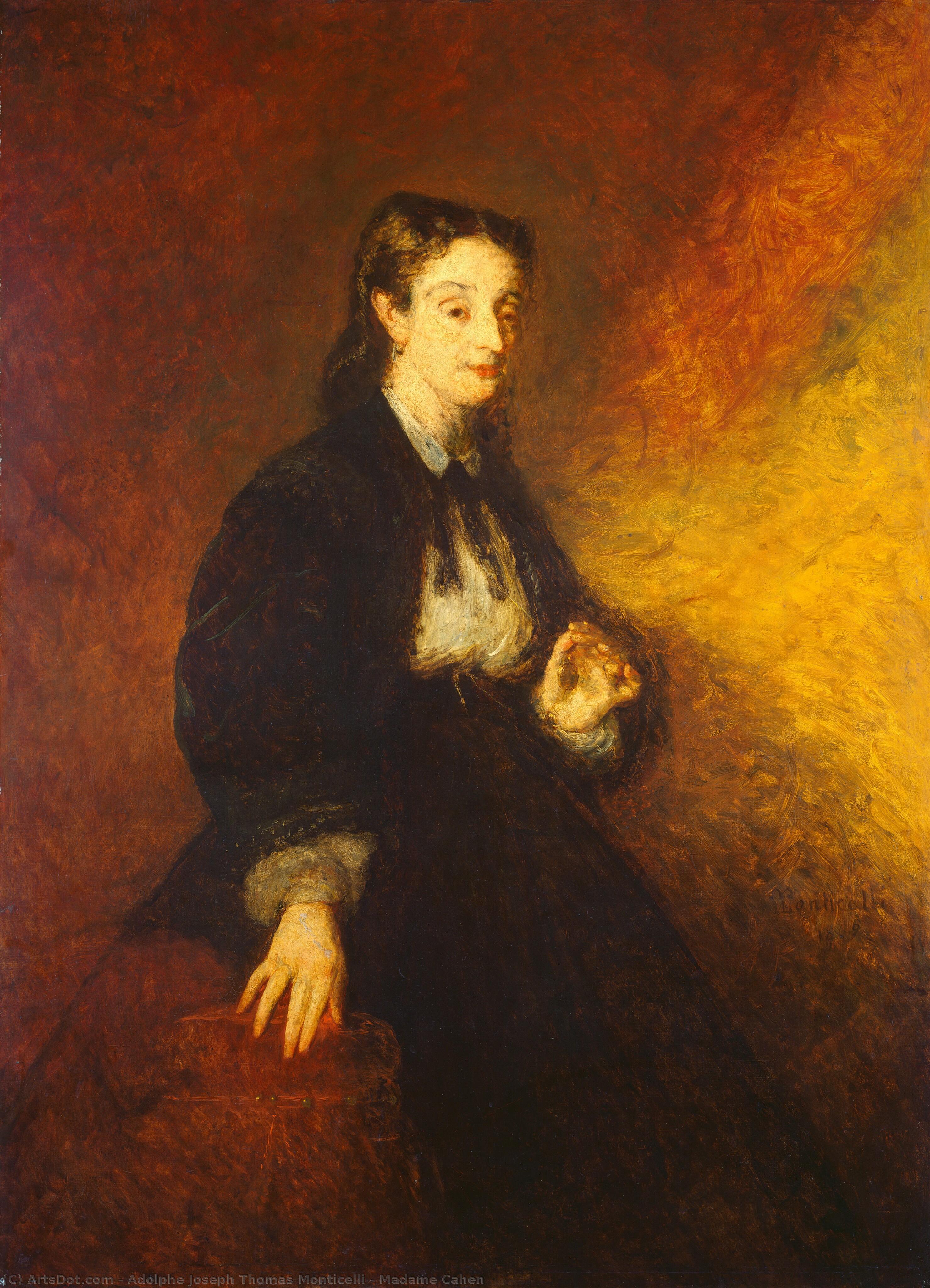 Madame Cahen — Adolphe Joseph Thomas Monticelli