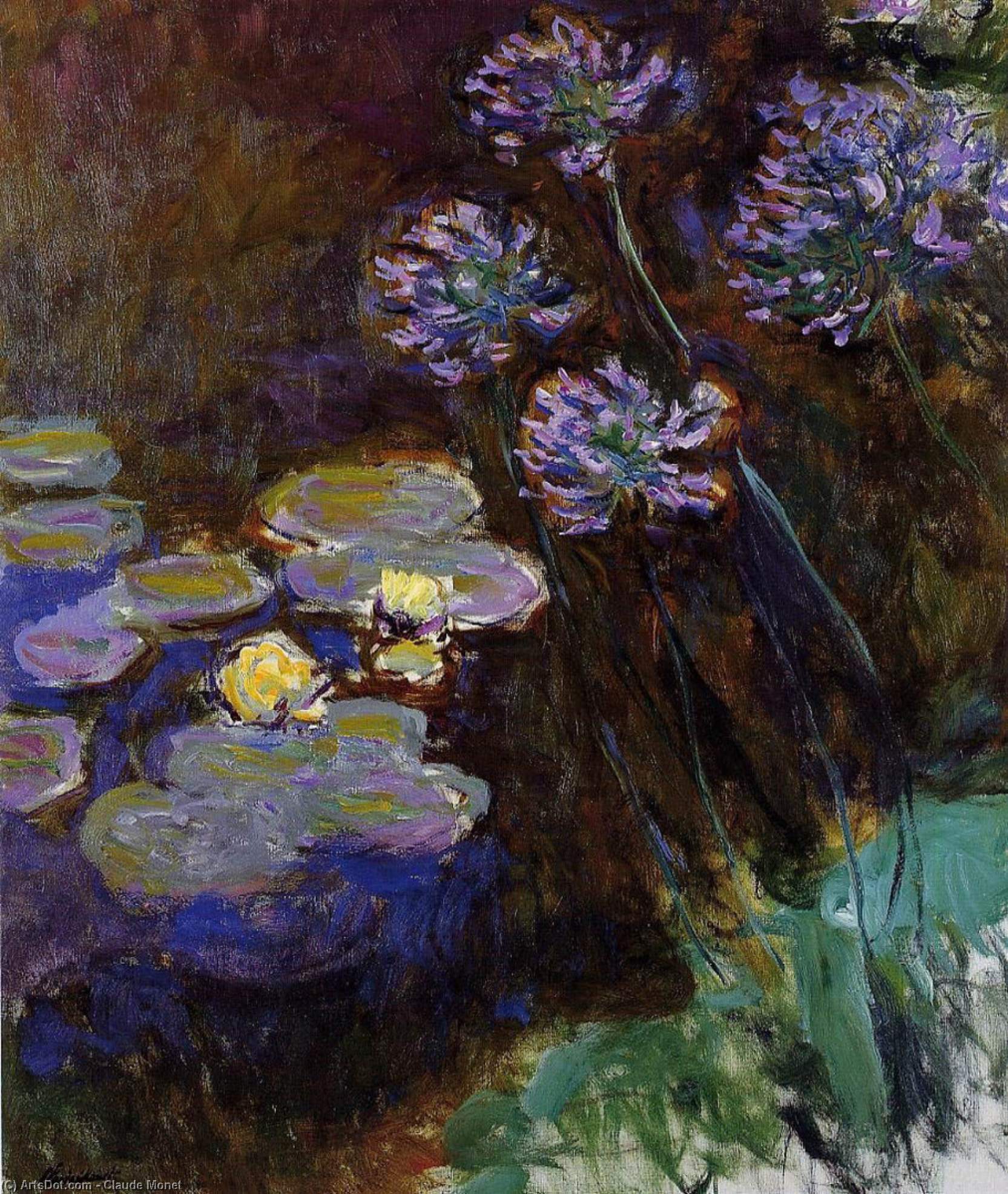Ninfee E Agapanthus — Claude Monet
