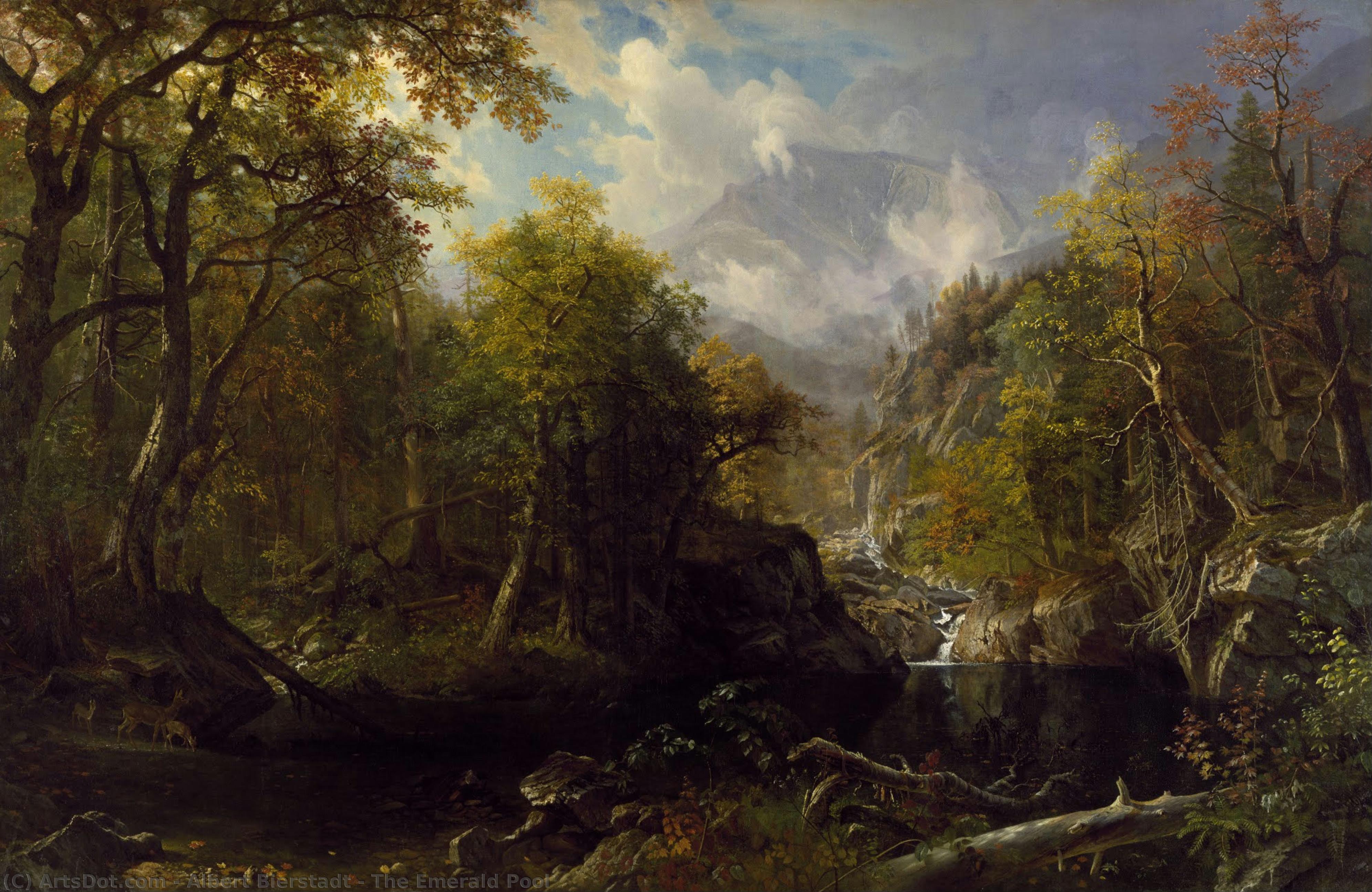 The Emerald Pool — Albert Bierstadt