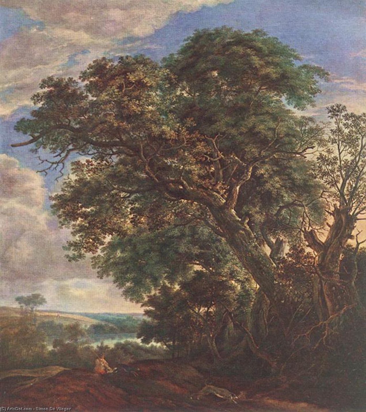 Landscape With River And Trees — Simon De Vlieger