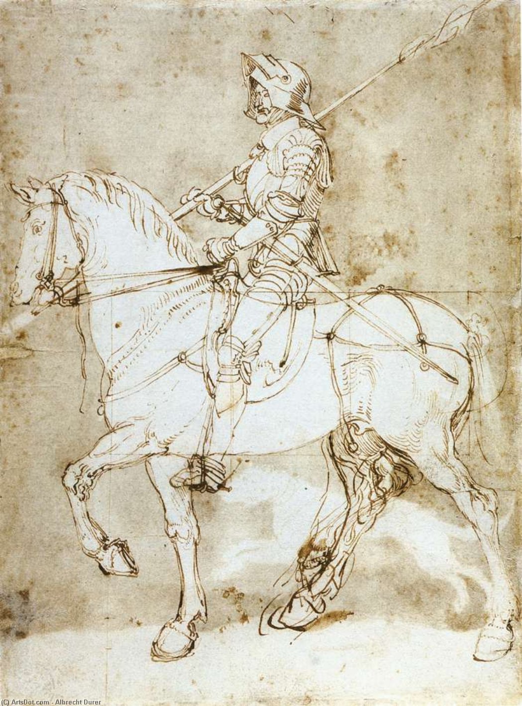 Cavaliere A Cavallo — Albrecht Dürer