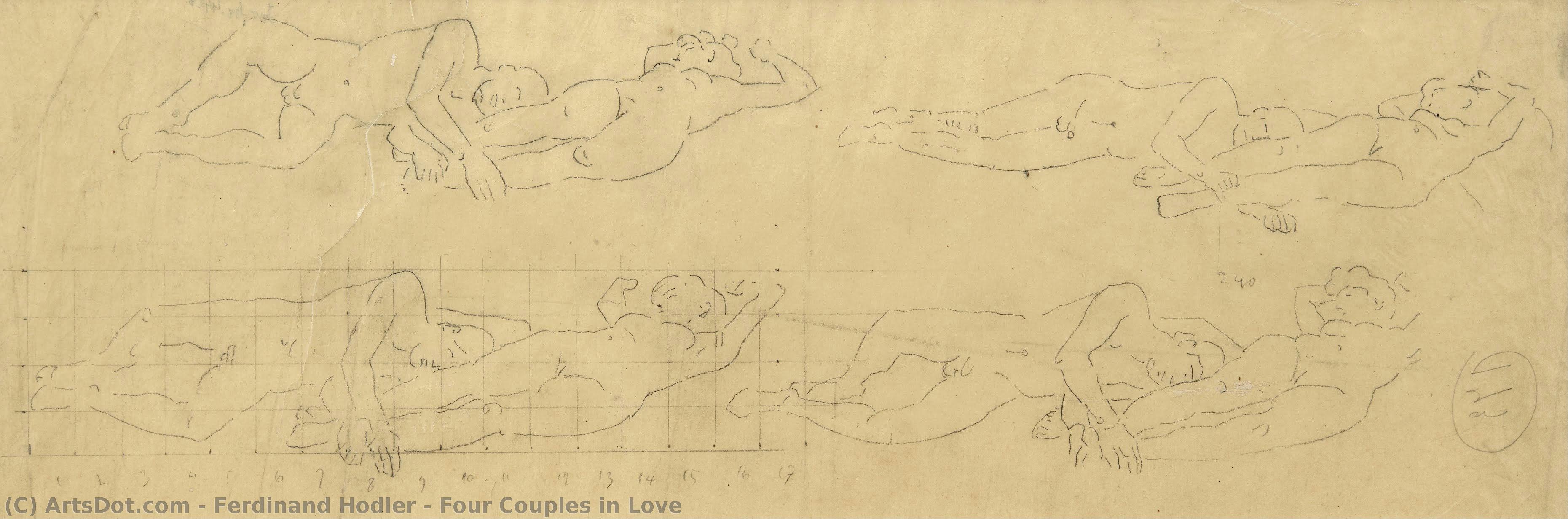 Four Couples In Love - Dört Berrak Sevgi Dolusu Çift — Ferdinand Hodler