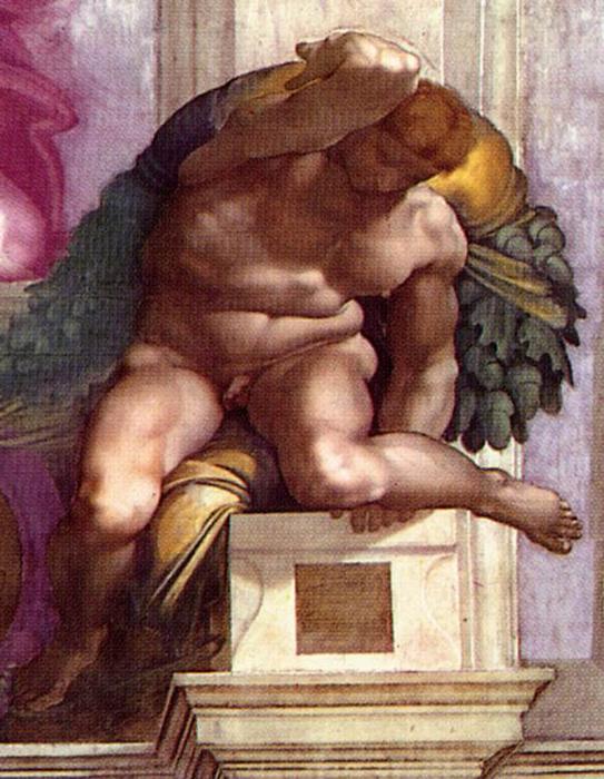 Ignudo — Michelangelo Buonarroti