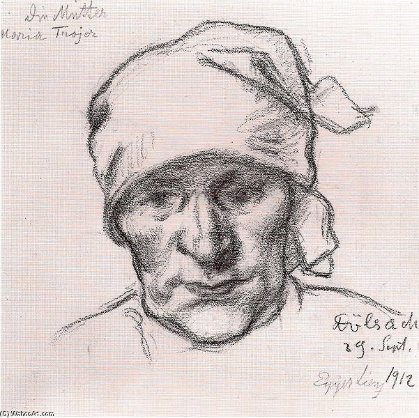 The Artists Mother Maria Trojer — Albin Egger-lienz