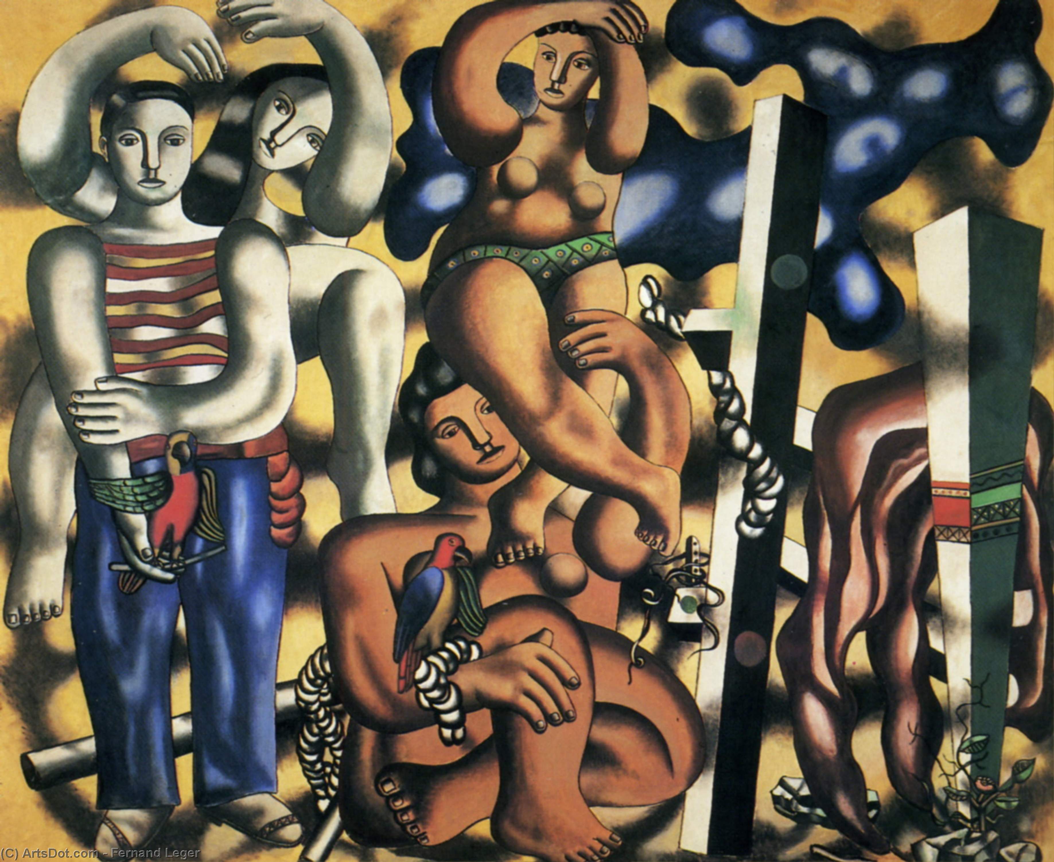 Composition With Two Parrots — Fernand Léger