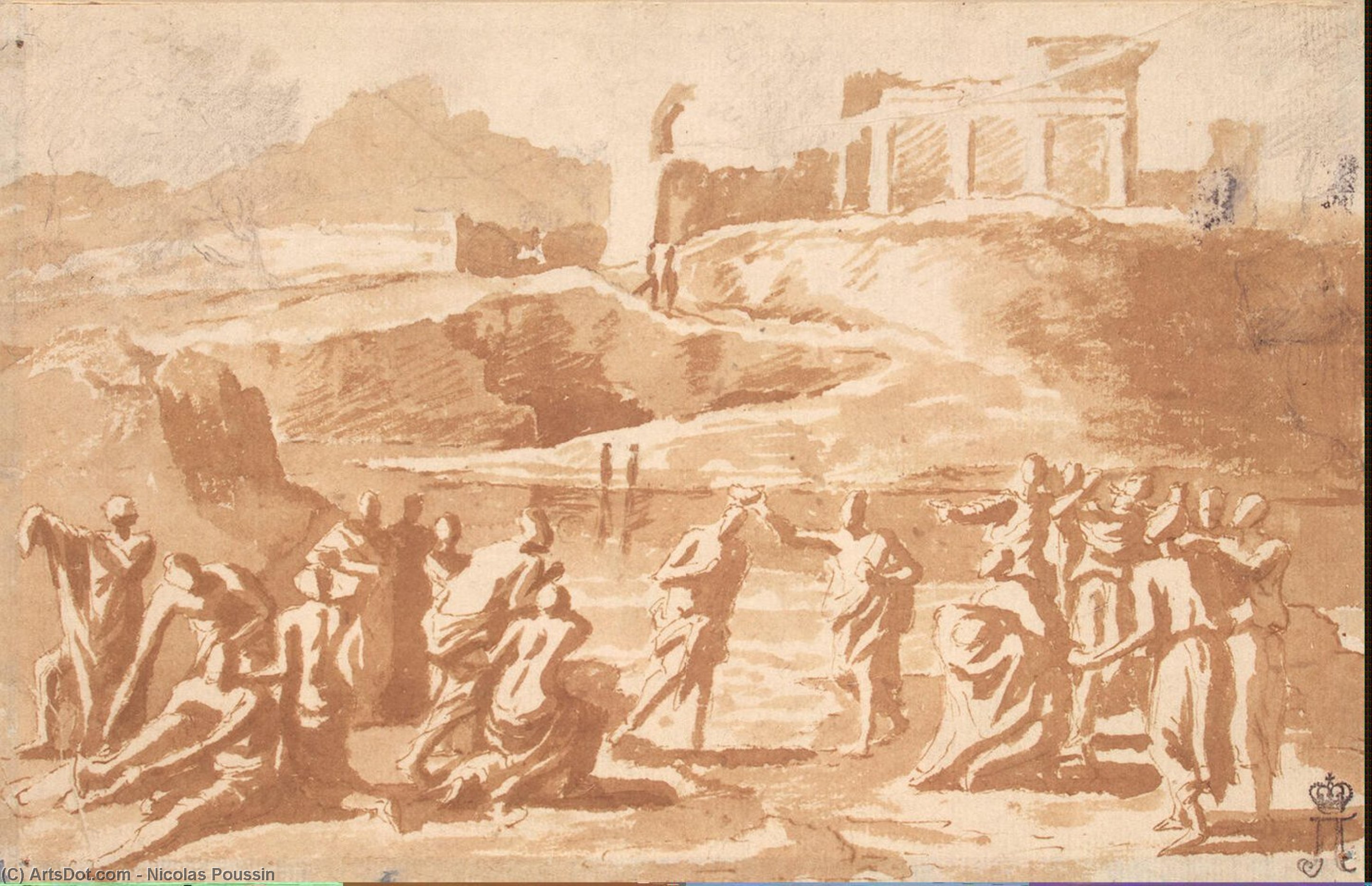 Dåb — Nicolas Poussin