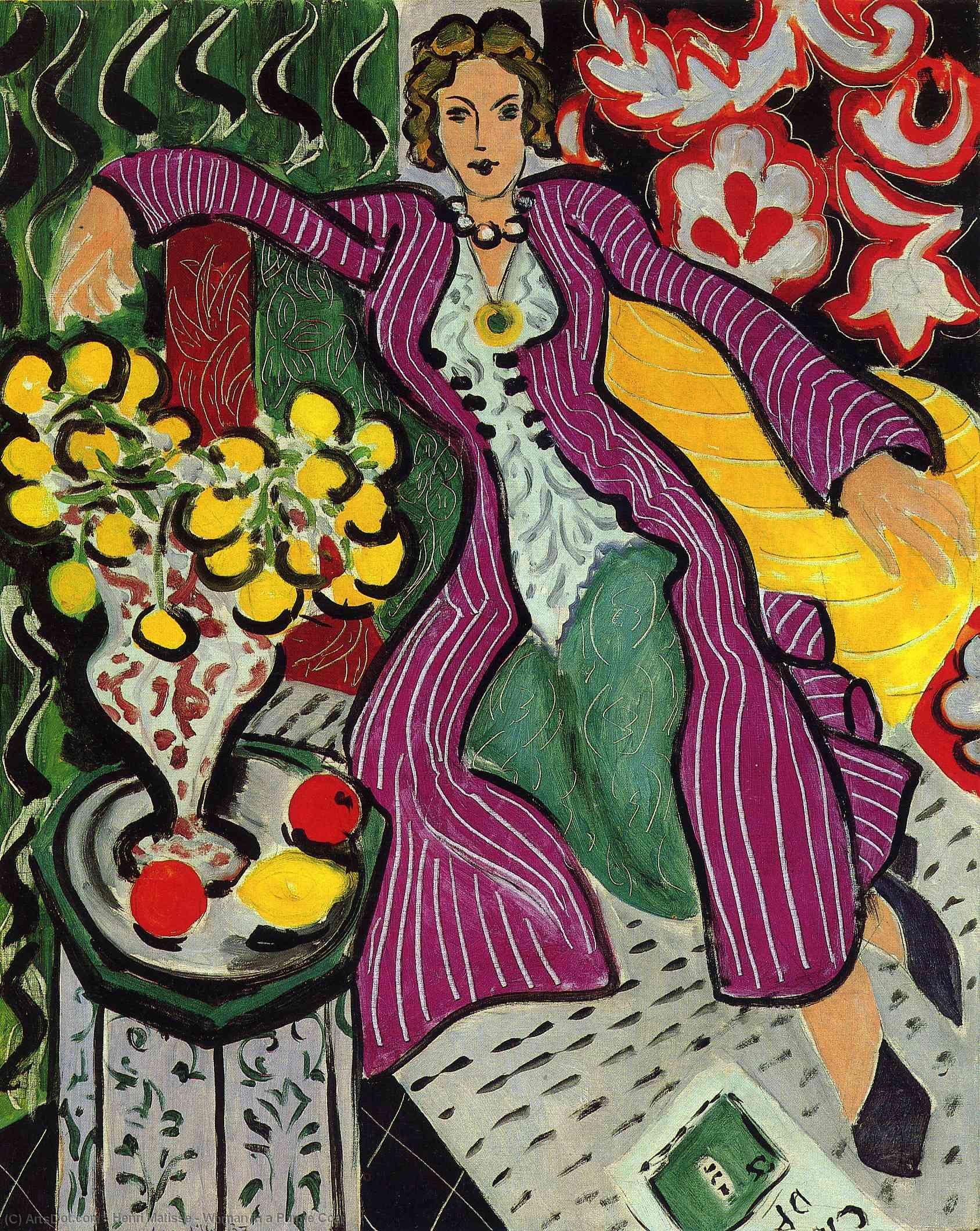 Kvinde I Liljeviolet Jakke — Henri Matisse
