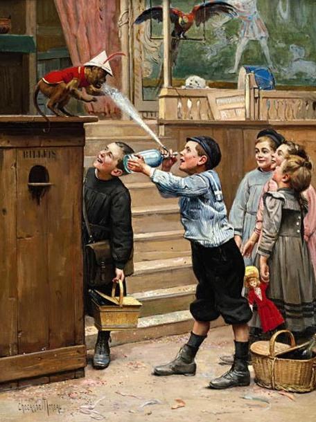 The Teasing — Paul Charles Chocarne Moreau