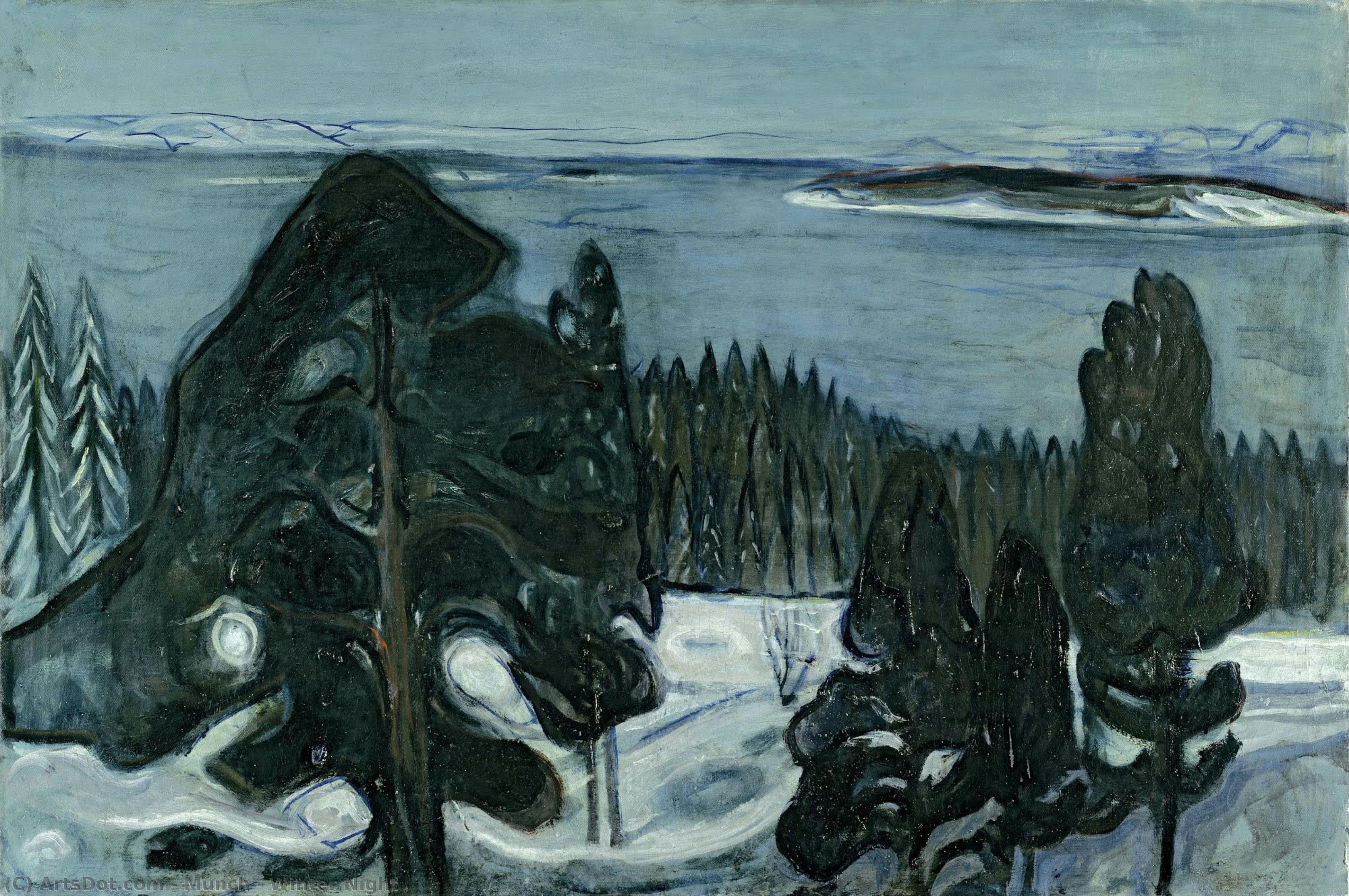 Winter Night — Edvard Munch