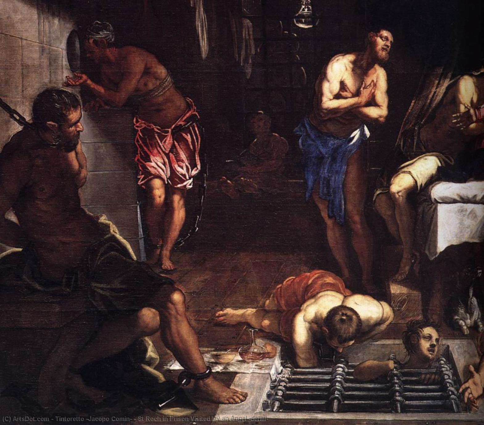 St Roch V Vězení Navštívil Anděl — Tintoretto