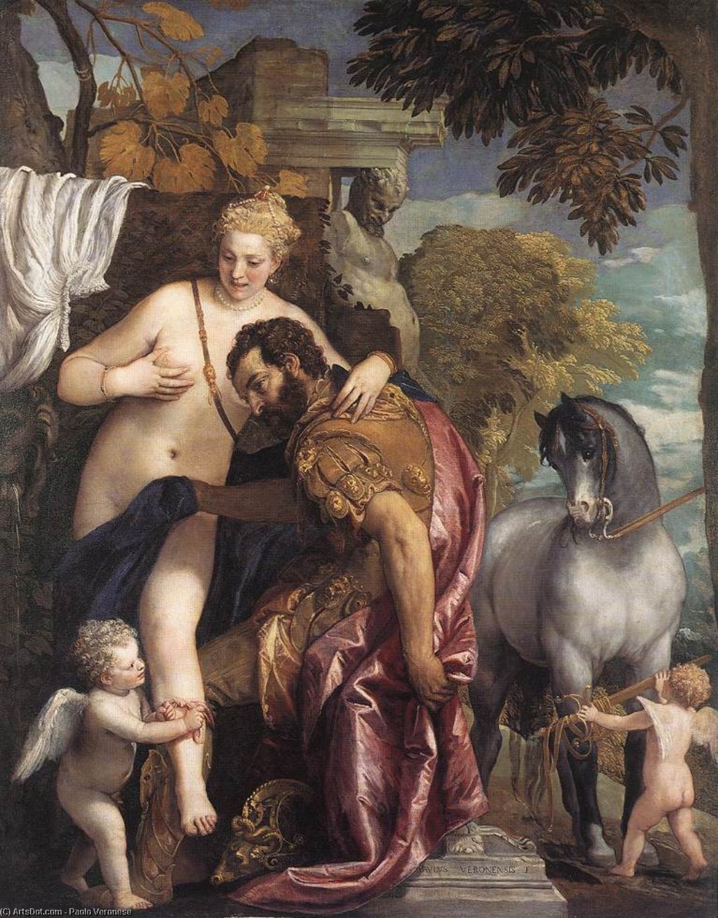 Venere E Marte Uniti Dall'amore — Paolo Veronese