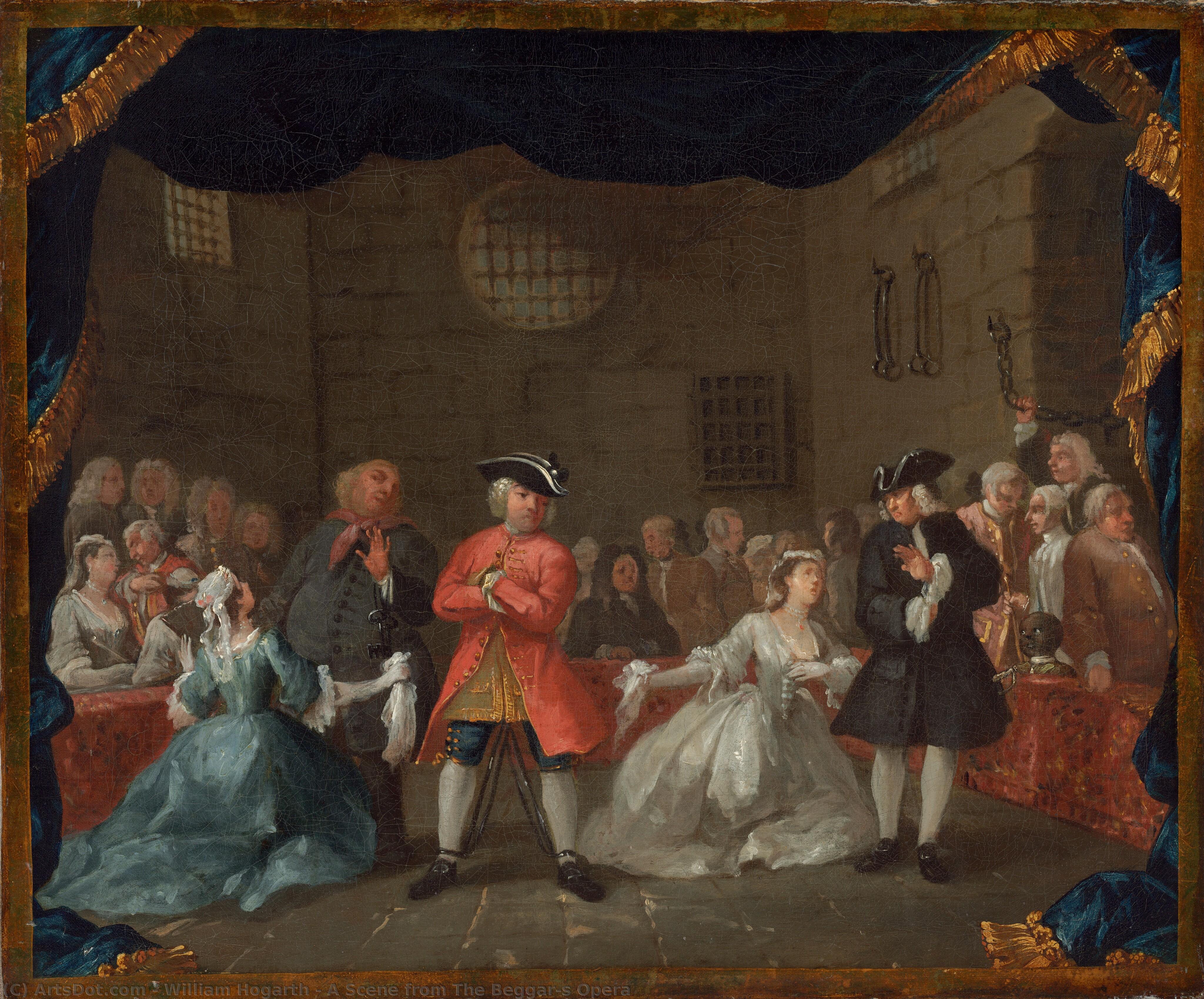 Eine Szene Aus Der Betteloper — William Hogarth