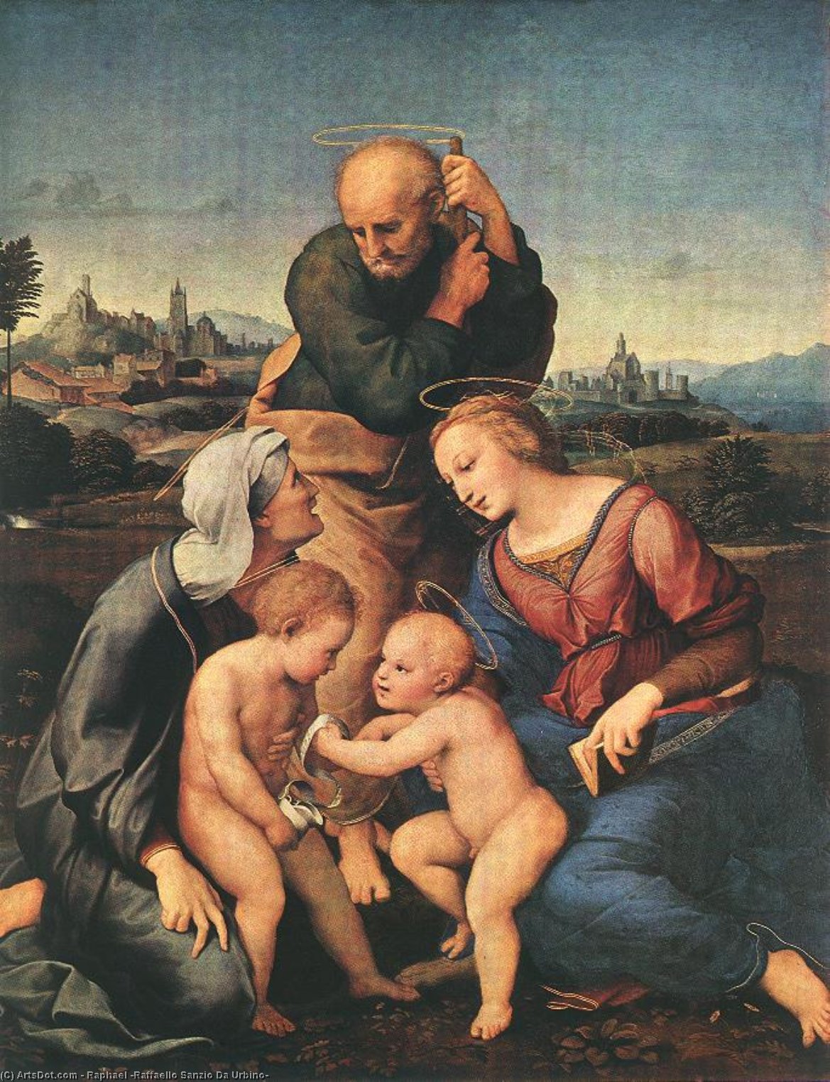 Canigiani Madonna, Olie På Panel, 131 X - Af Raphael — Rafael
