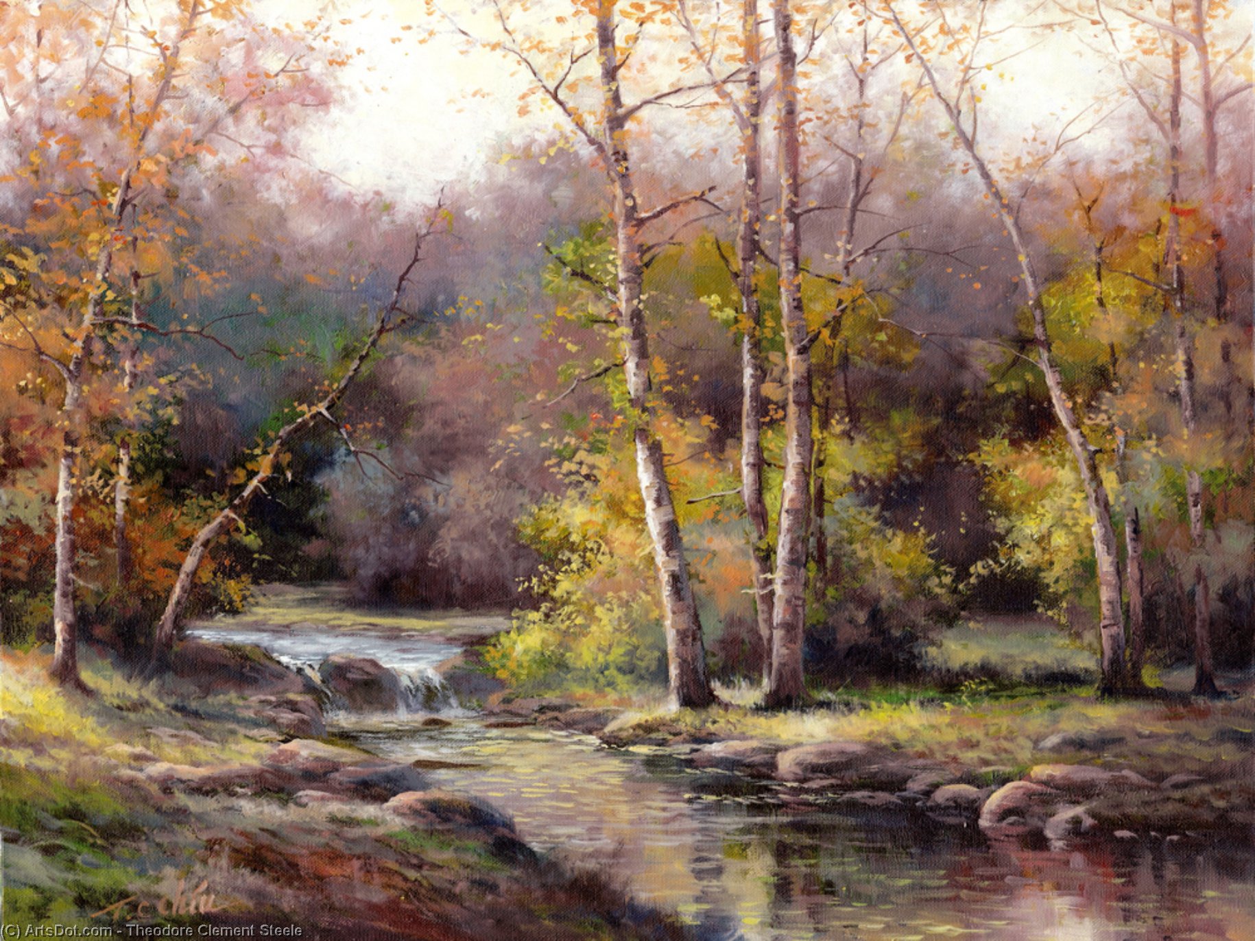Trees On The Hill — Theodore Clement Steele
