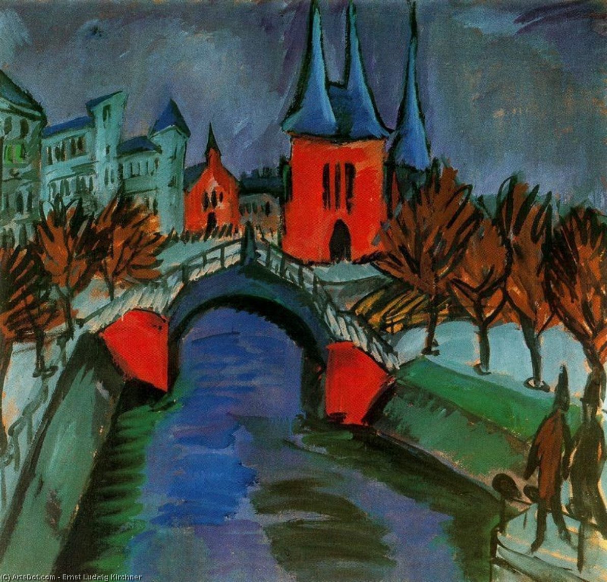 Den Røde Elisabeth Kanal I Berlin — Ernst Ludwig Kirchner