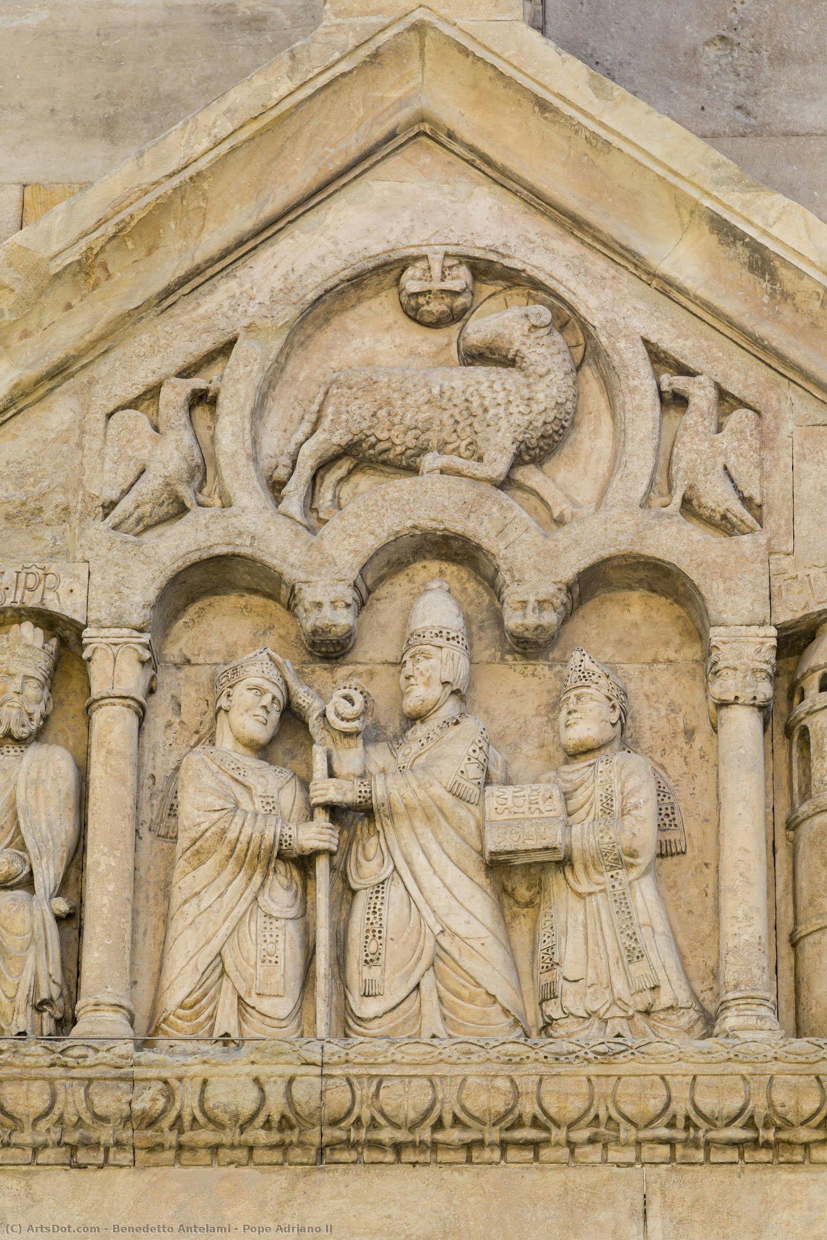 Pope Adriano Ii — Benedetto Antelami