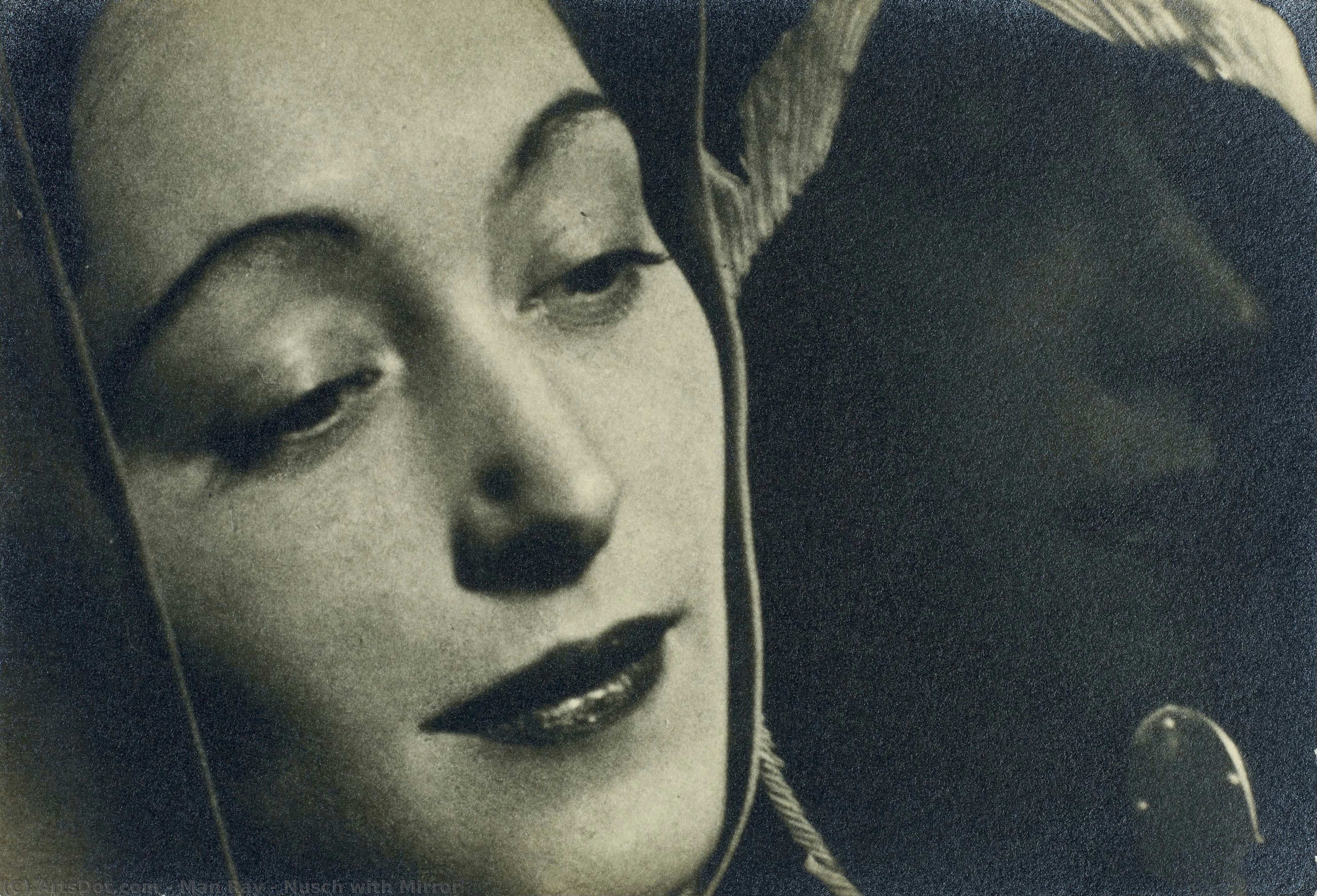 Nusch With Mirror — Man Ray