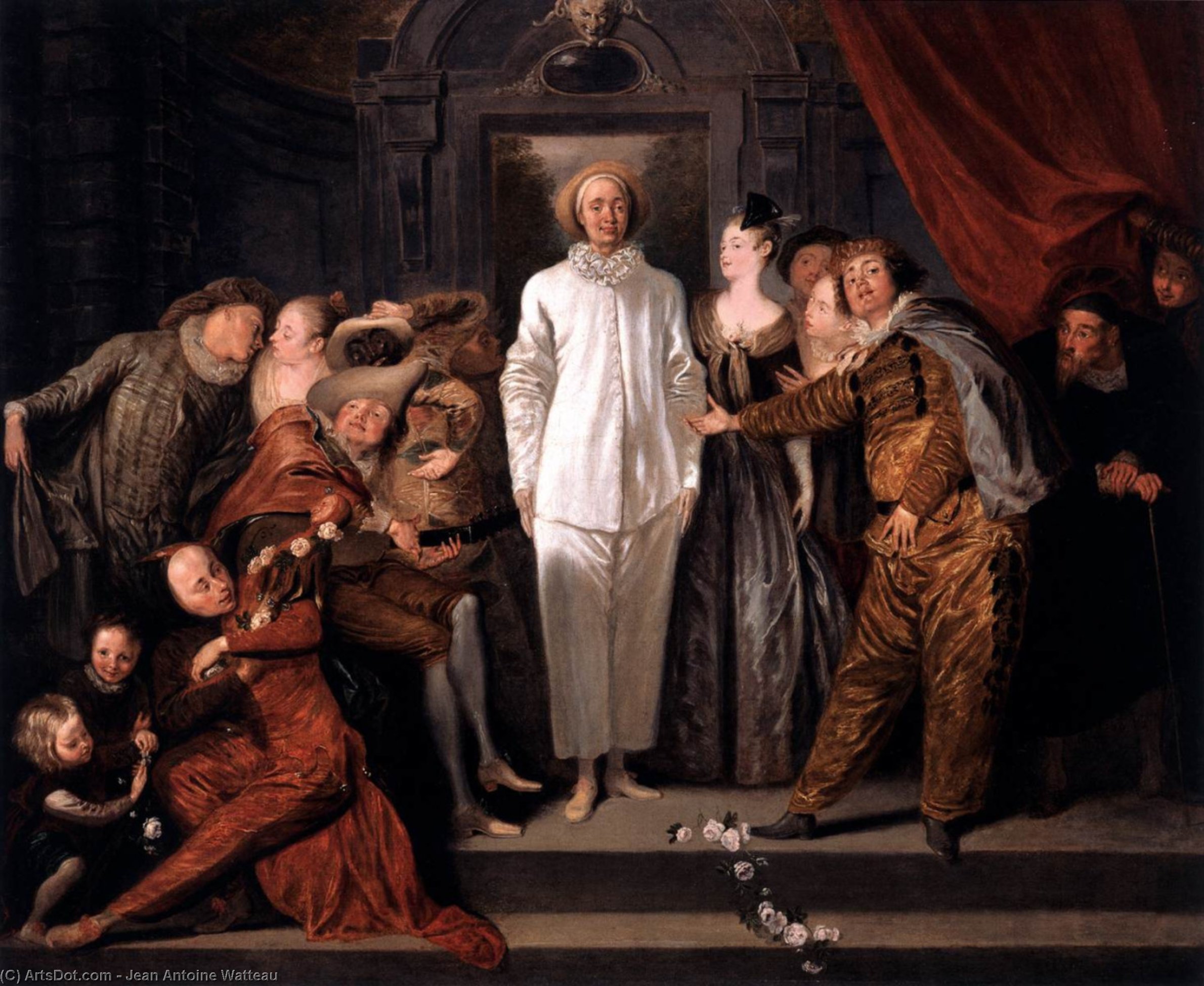 Olasz Színpátékosok — Watteau