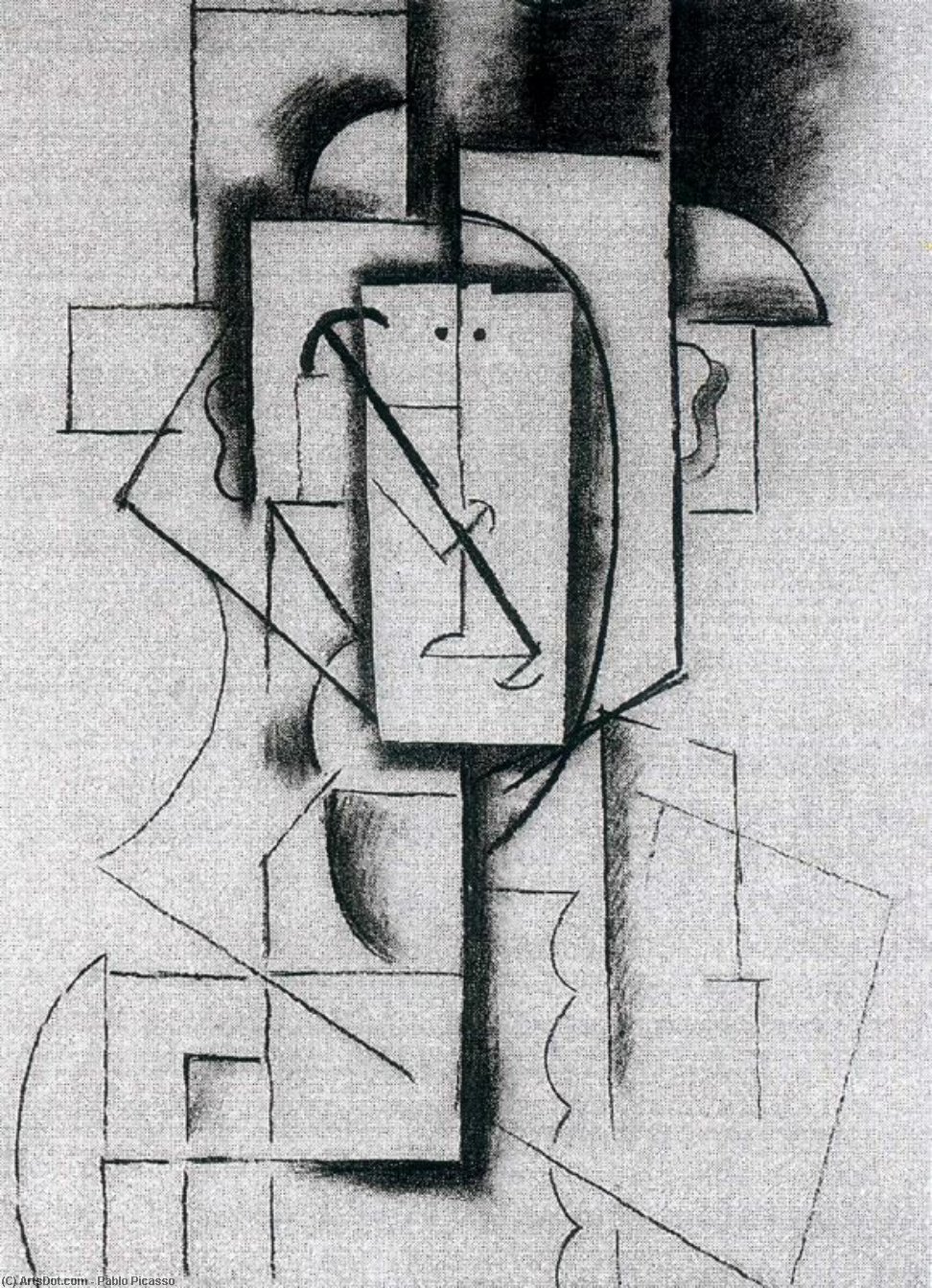 Testa Dell'arlecchino — Pablo Picasso