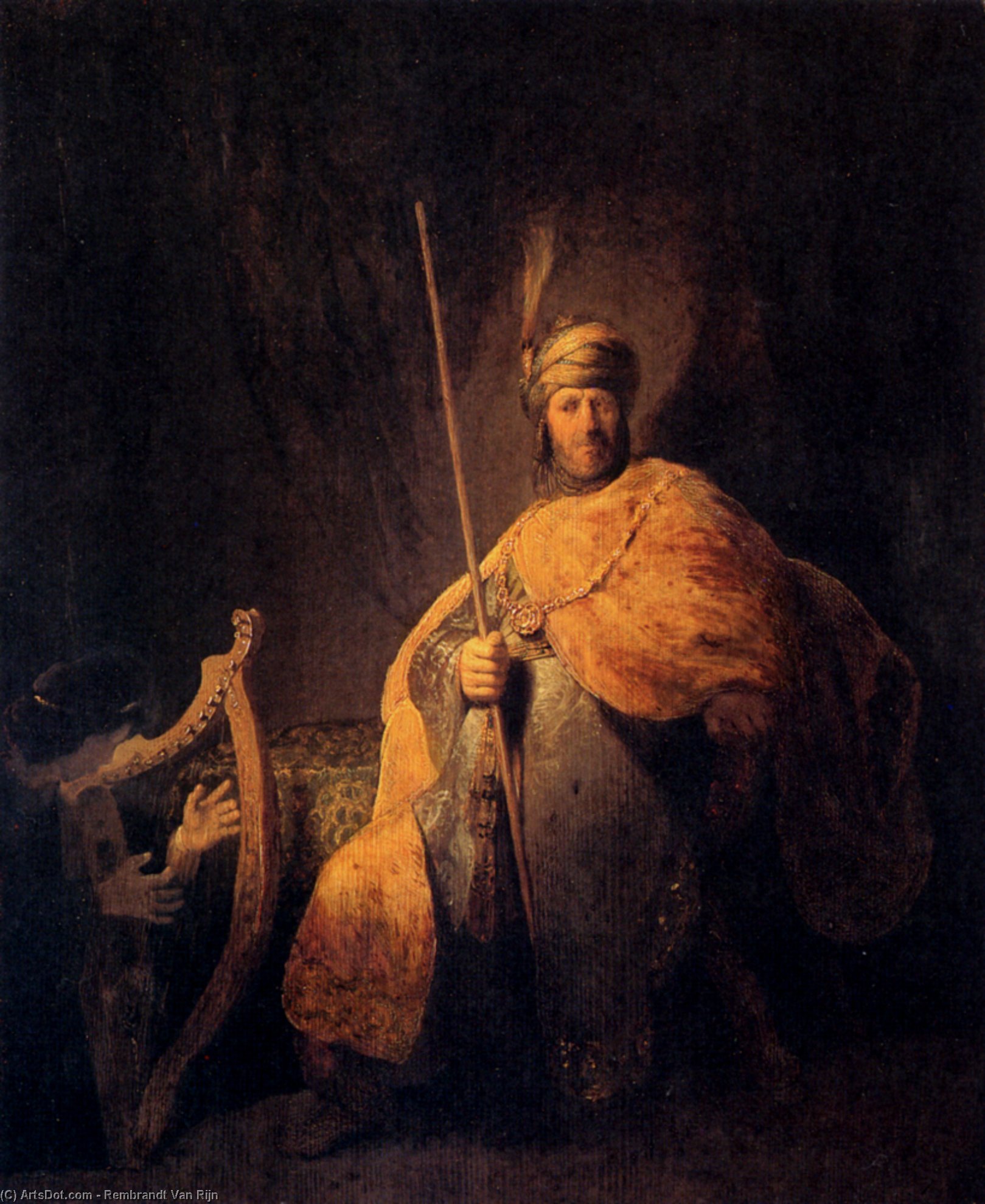 Davide Che Suona L'arpa Per Saul — Rembrandt Van Rijn