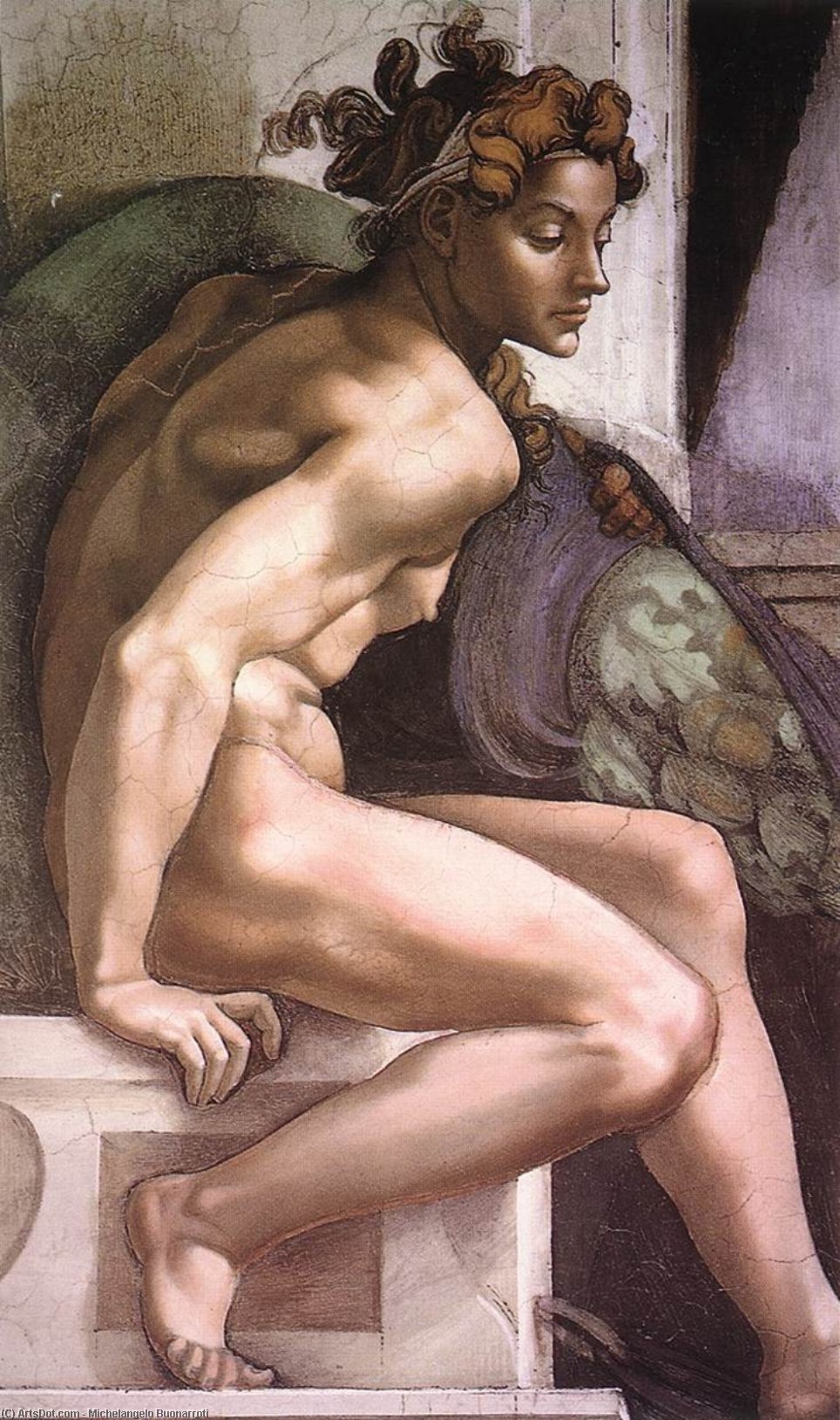 Ignudo (22) — Michelangelo Buonarroti