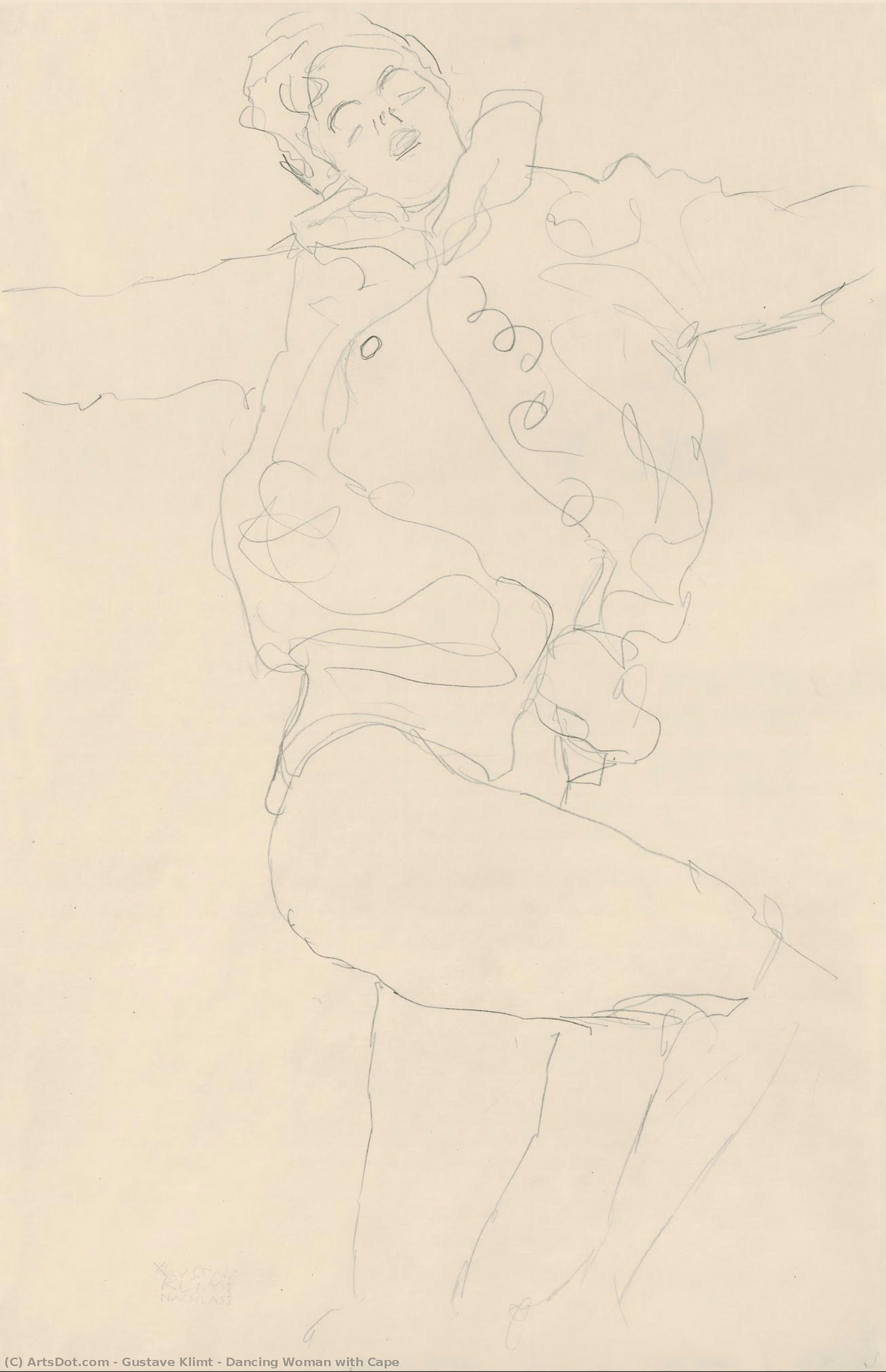 Dama Con Capa — Gustav Klimt