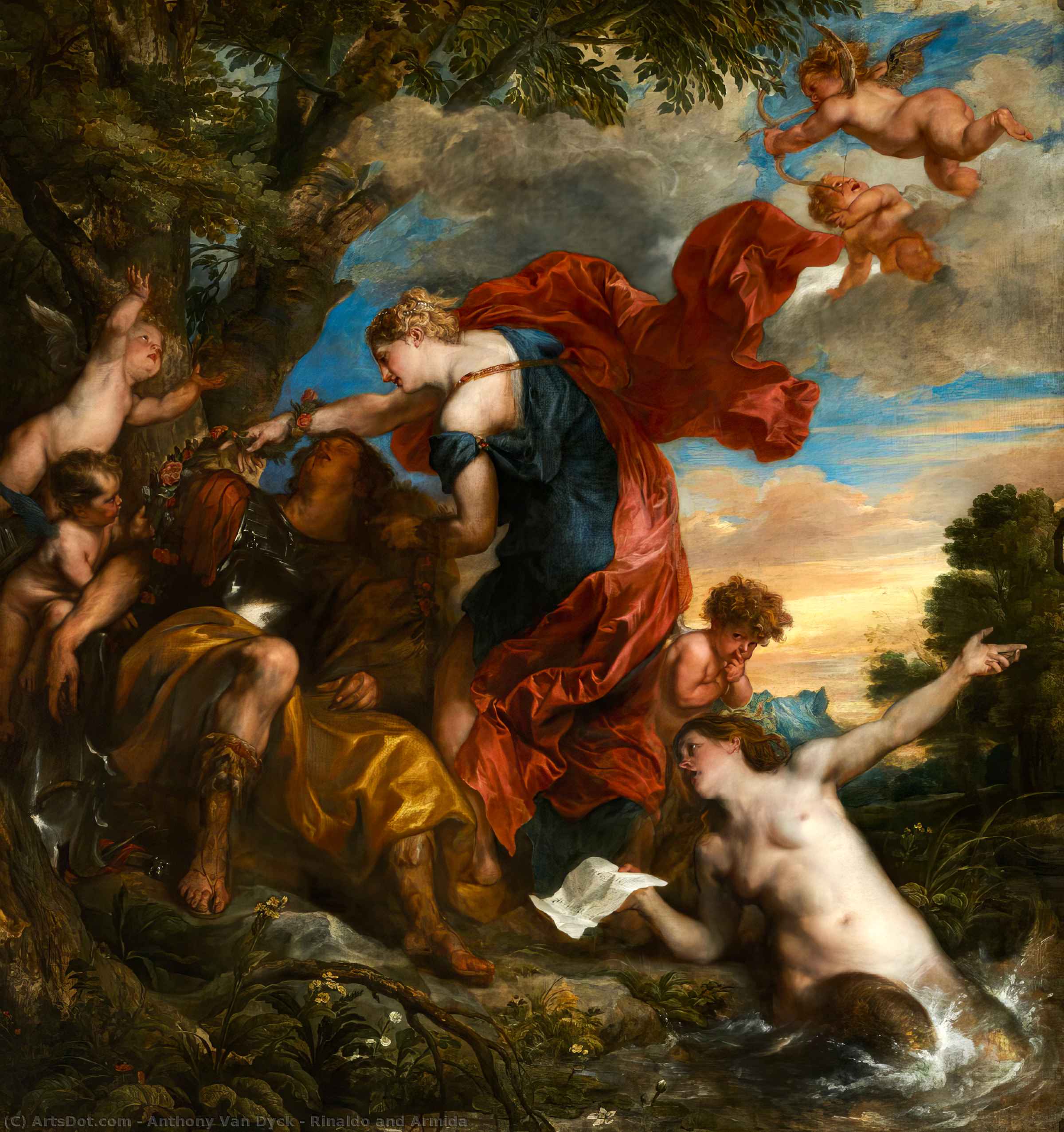 Rinaldo And Armida — Sir Anthony Van Dyck