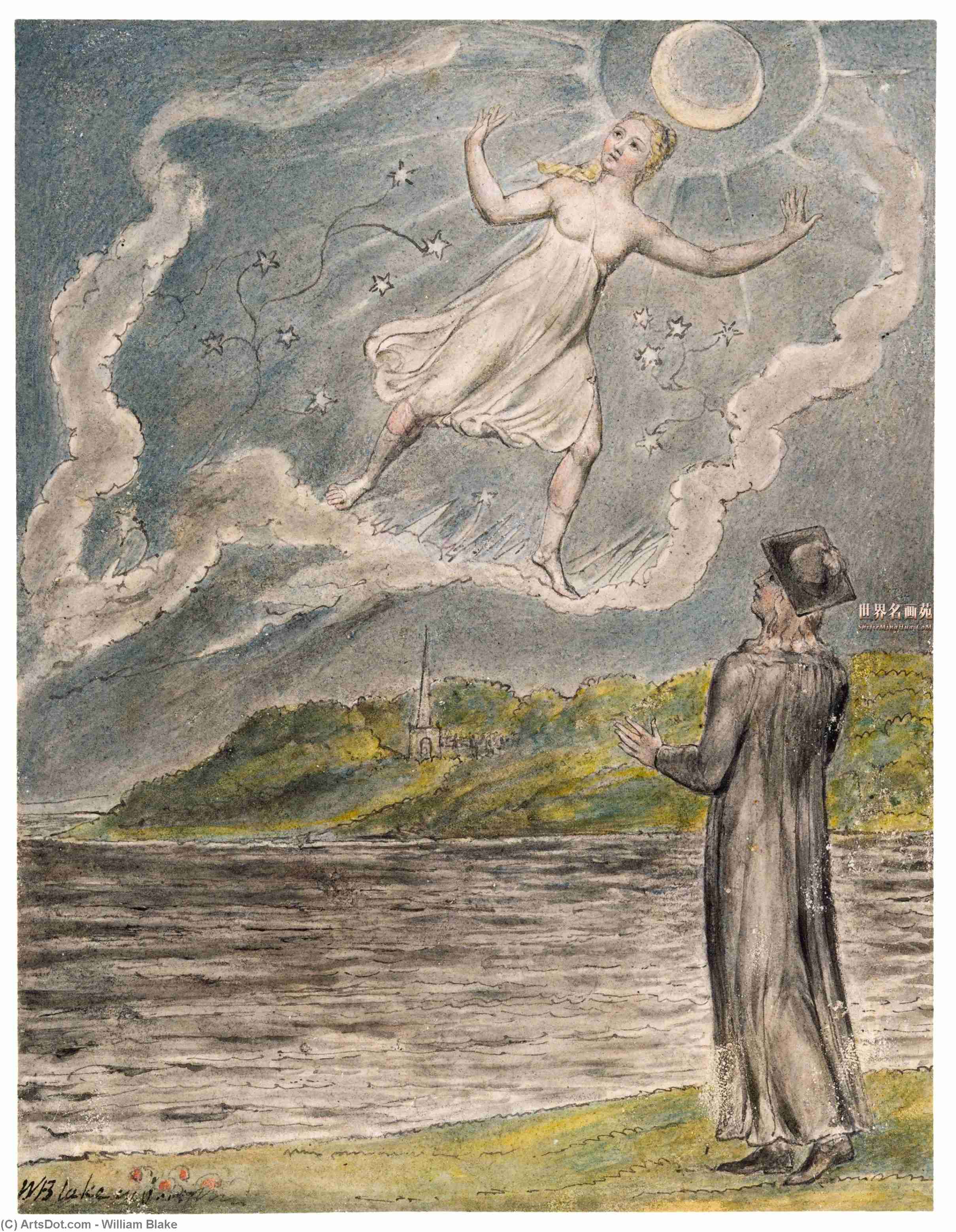 A Lua Errante — William Blake