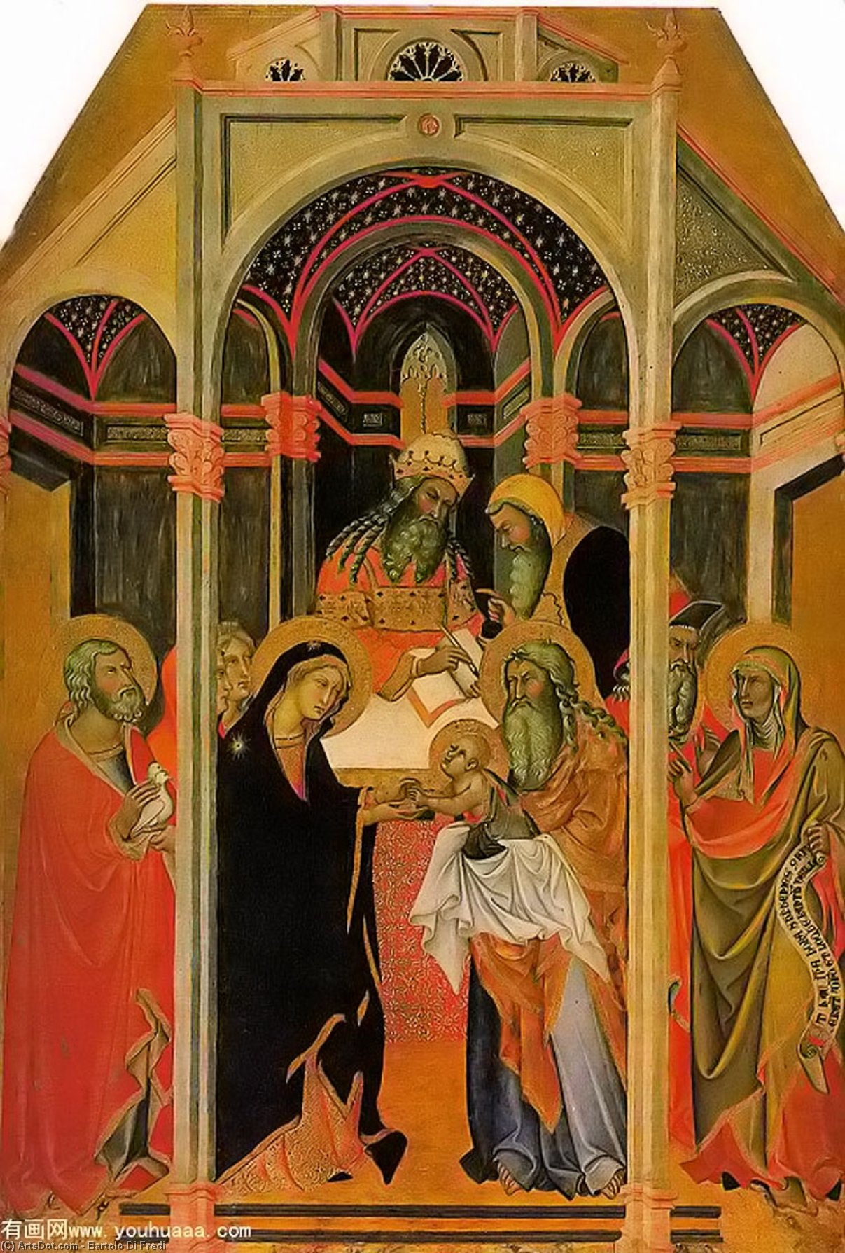 The Presentation In The Temple — Bartolo Di Fredi