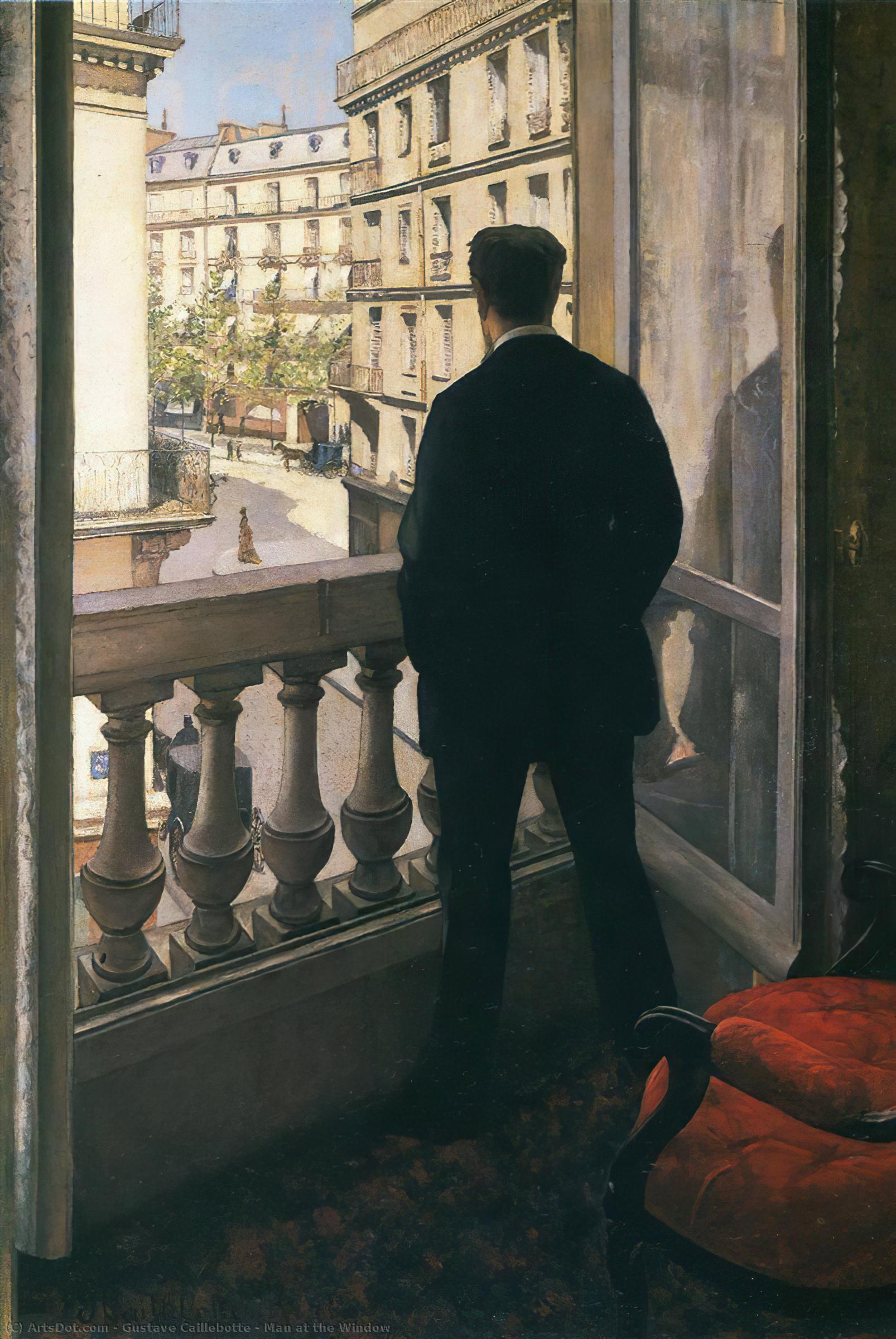 Man At The Window — Gustave Caillebotte