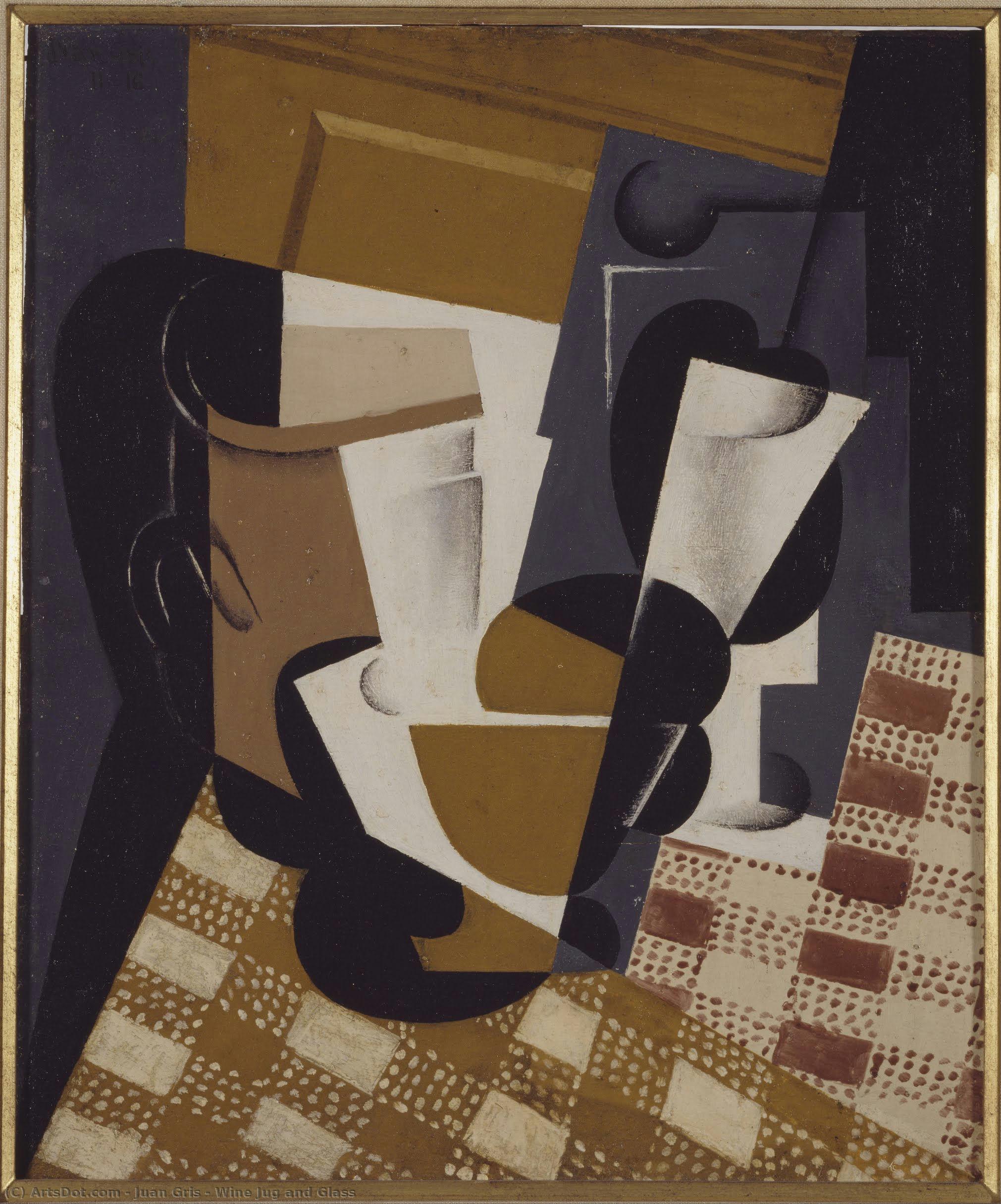 Brocca Di Vino E Bicchiere — Juan Gris