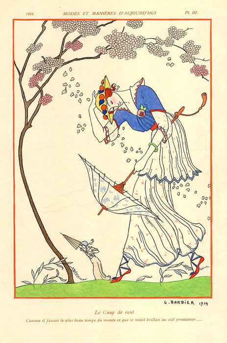 Le Coup De Vent — Georges Barbier