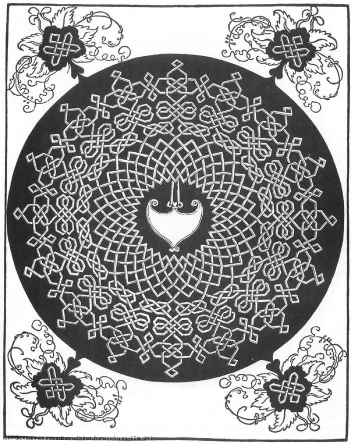 Pattern From The Series Of Six Knots — Albrecht Dürer