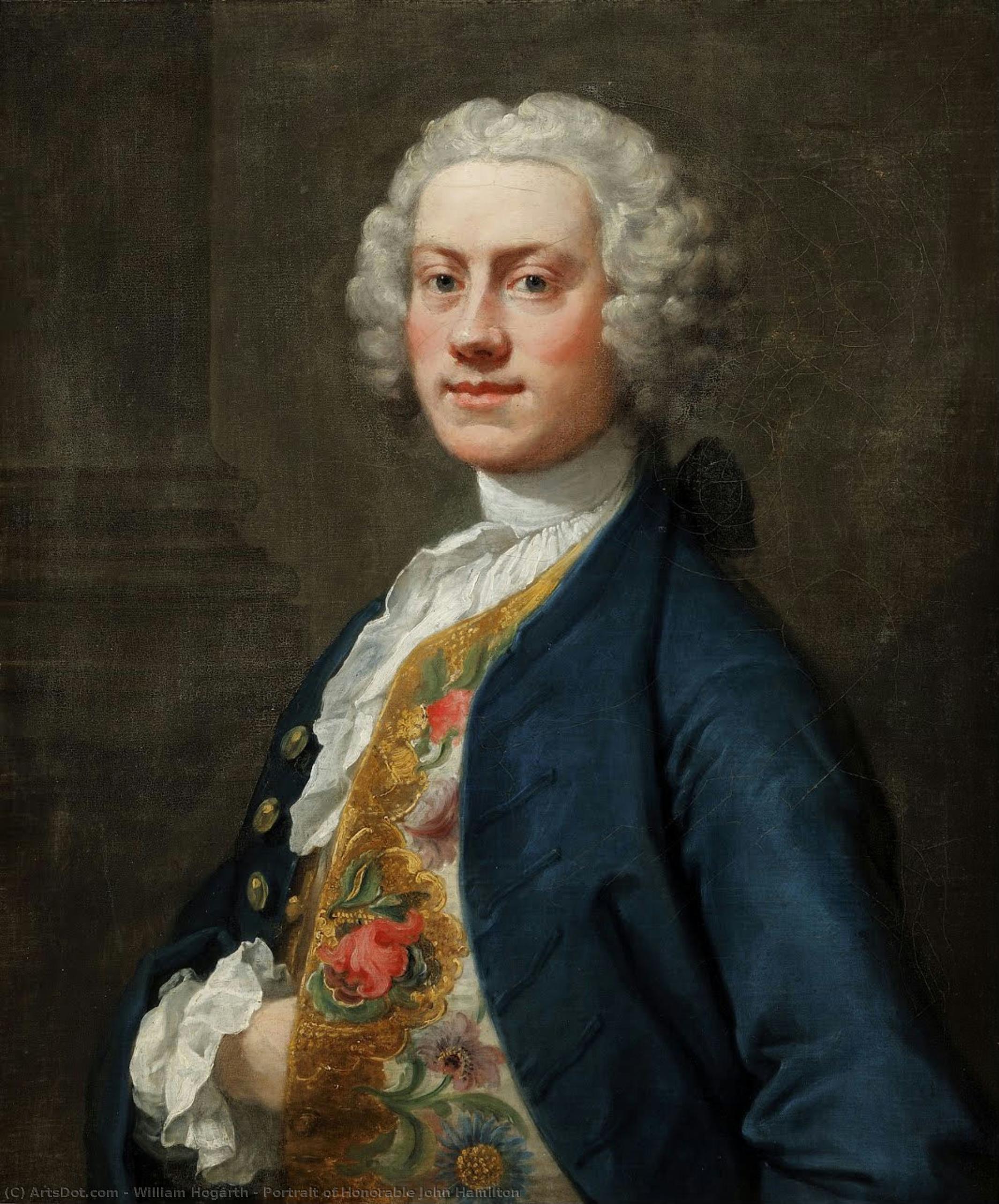 Portrait De John Hamilton Honorable — William Hogarth