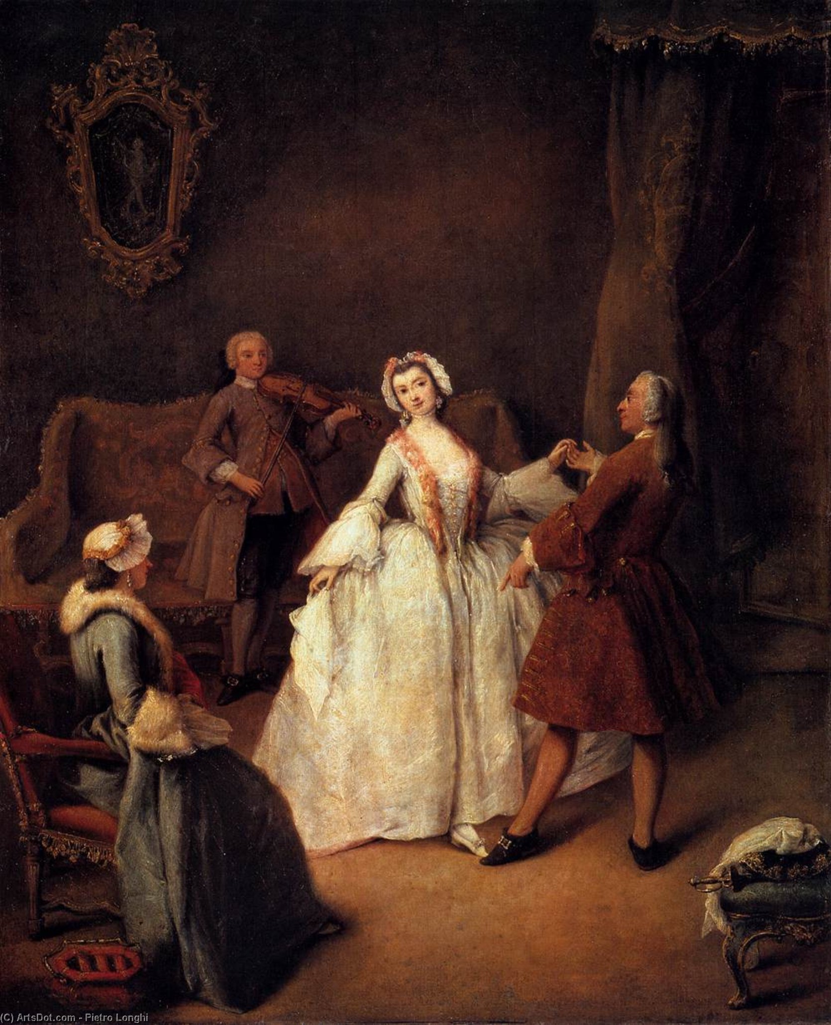 The Dancing Lesson — بيترو لونغي