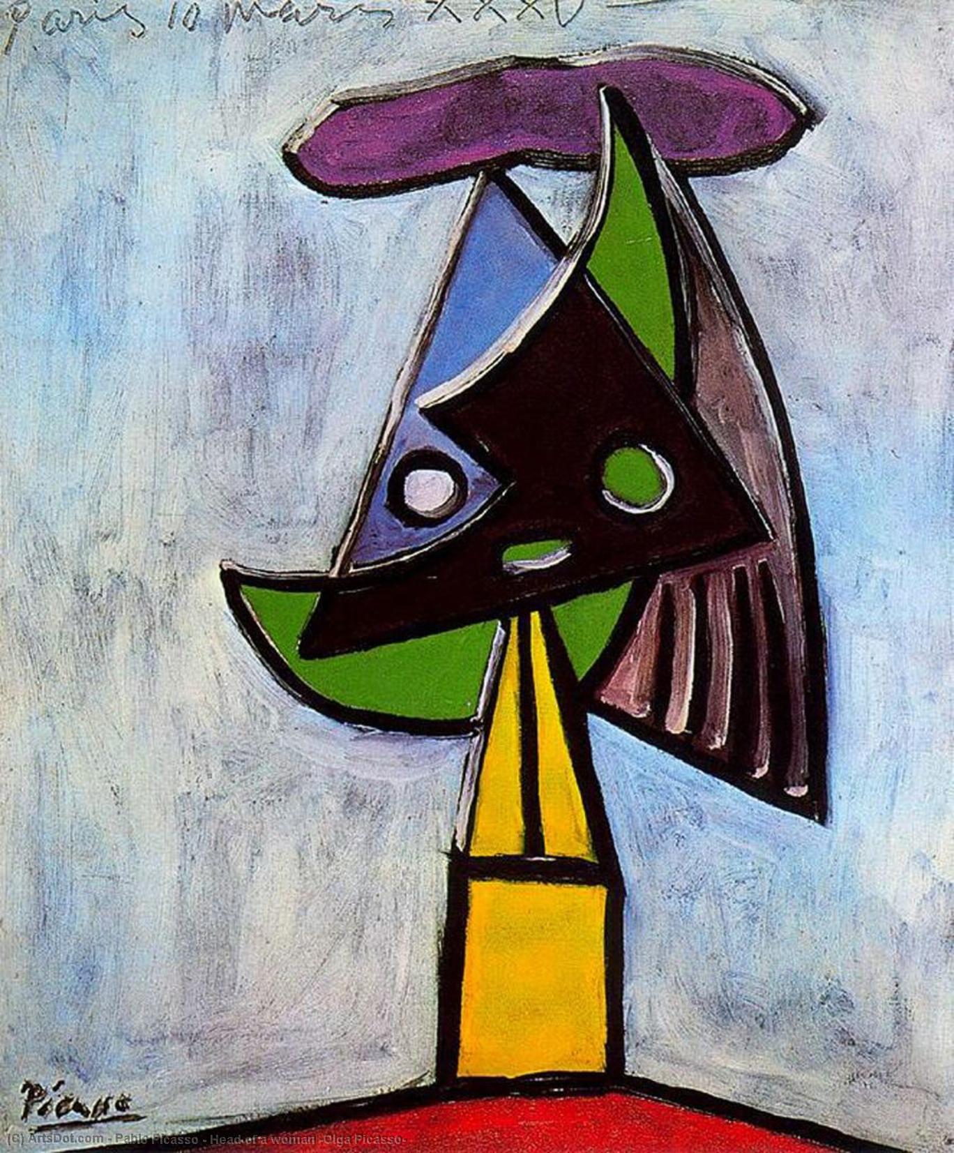 Head Of A Woman (olga Picasso) — Pablo Picasso