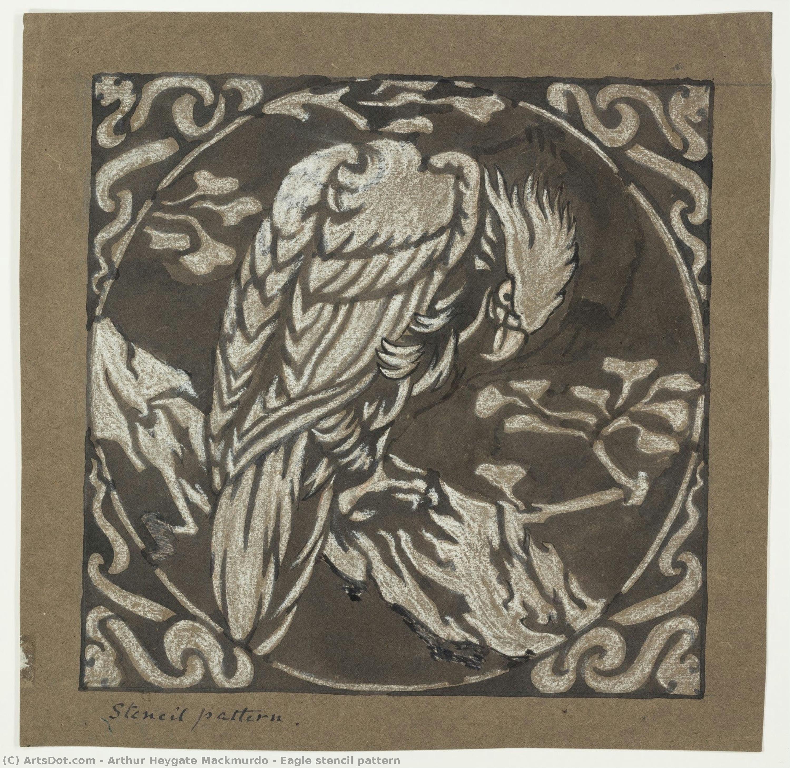 Eagle Stencil Pattern — Arthur Heygate Mackmurdo