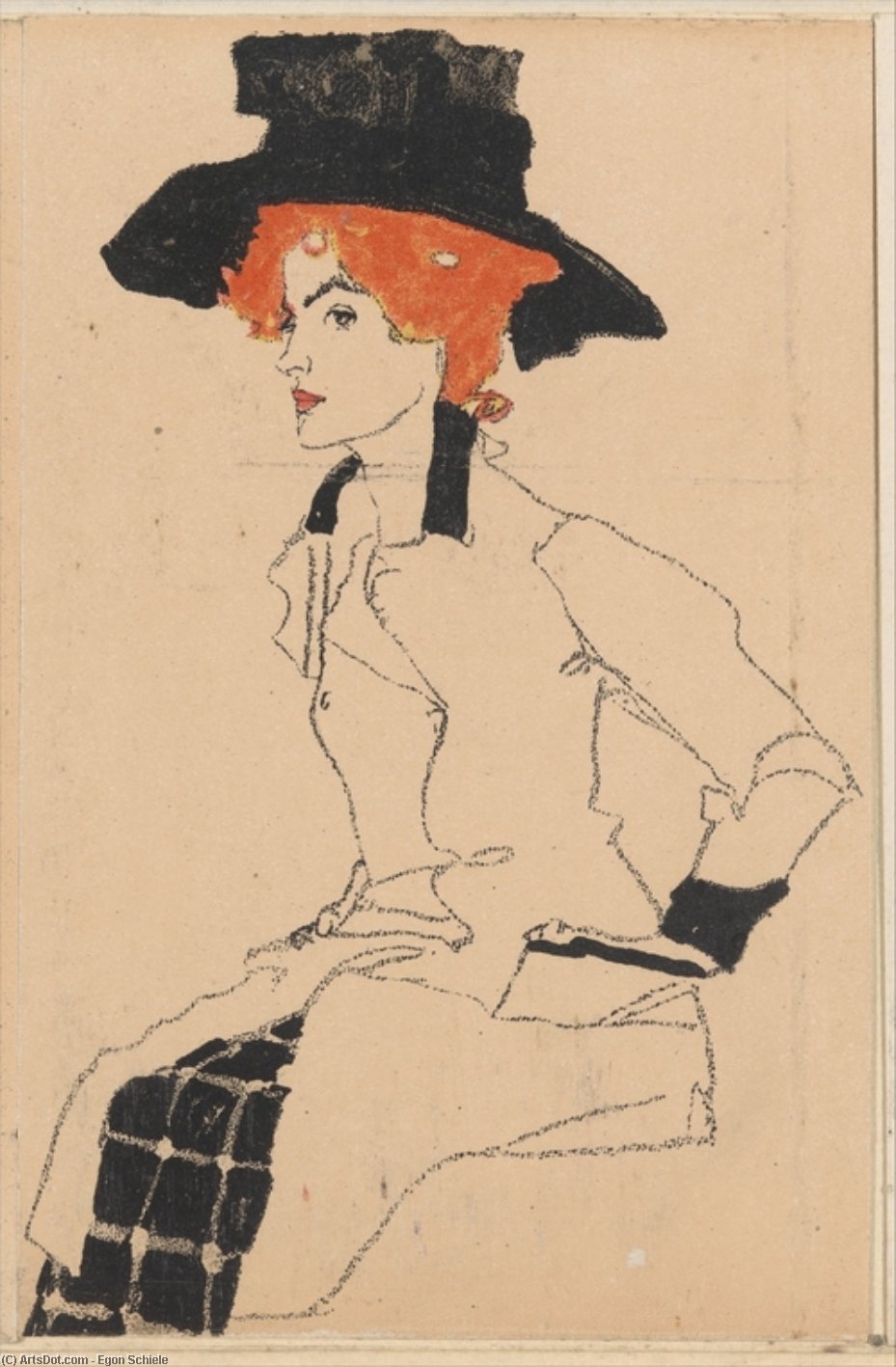 Porträt Einer Frau 2 — Egon Schiele