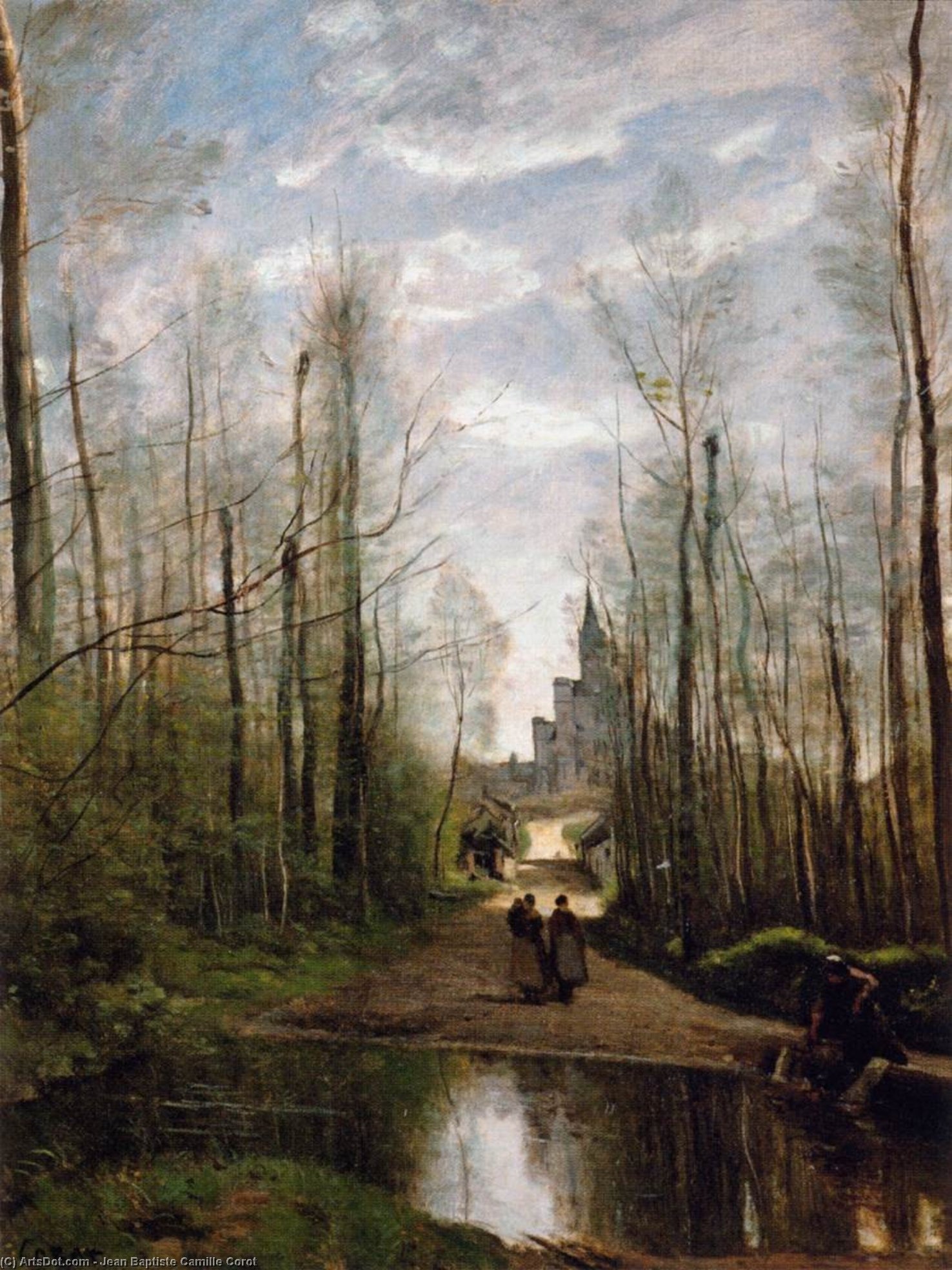 La Chiesa Di Marissel, Vicino A Beauvais — Jean-baptiste-camille Corot