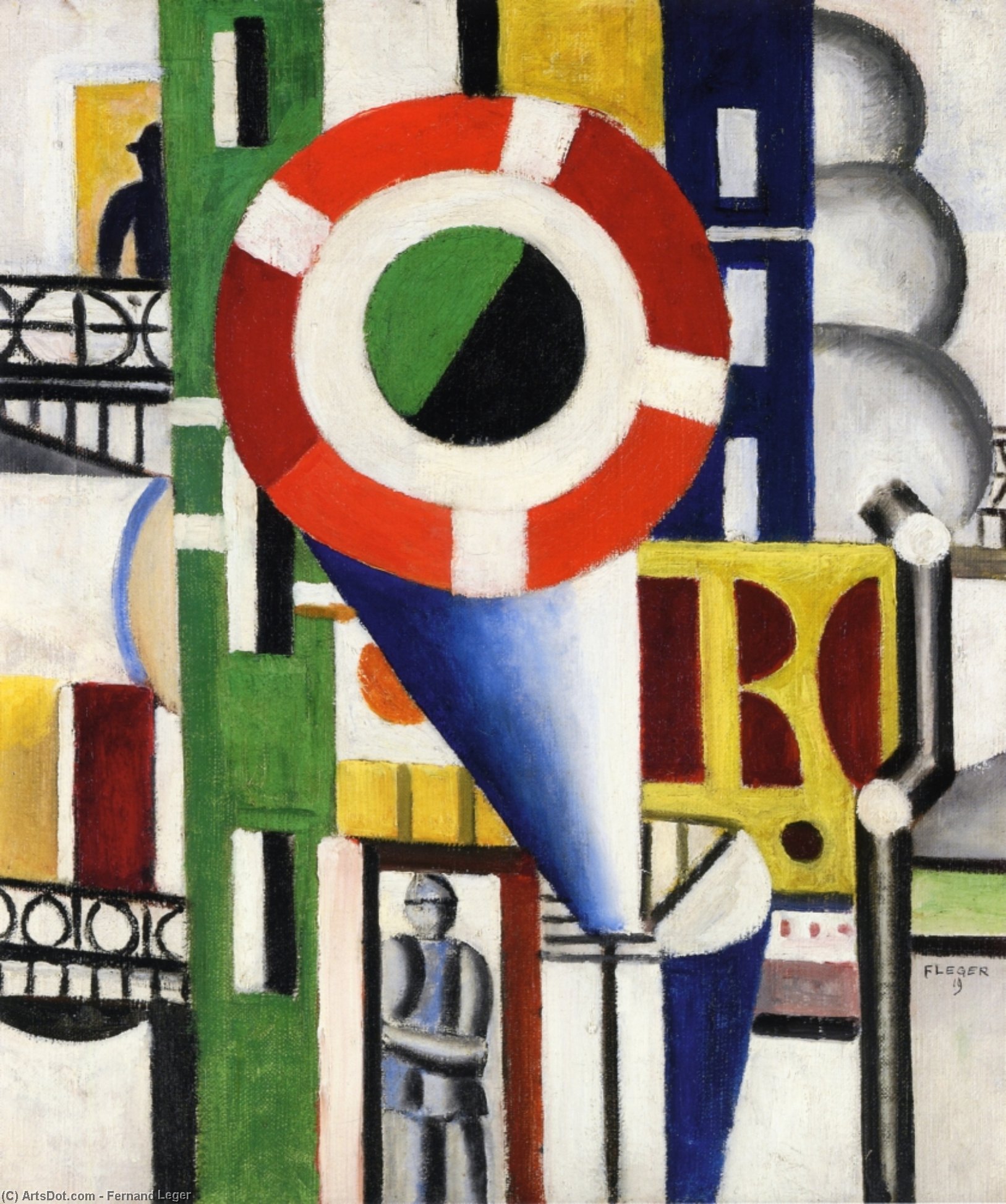 Ein Scheibe In Der Stadt — Fernand Léger