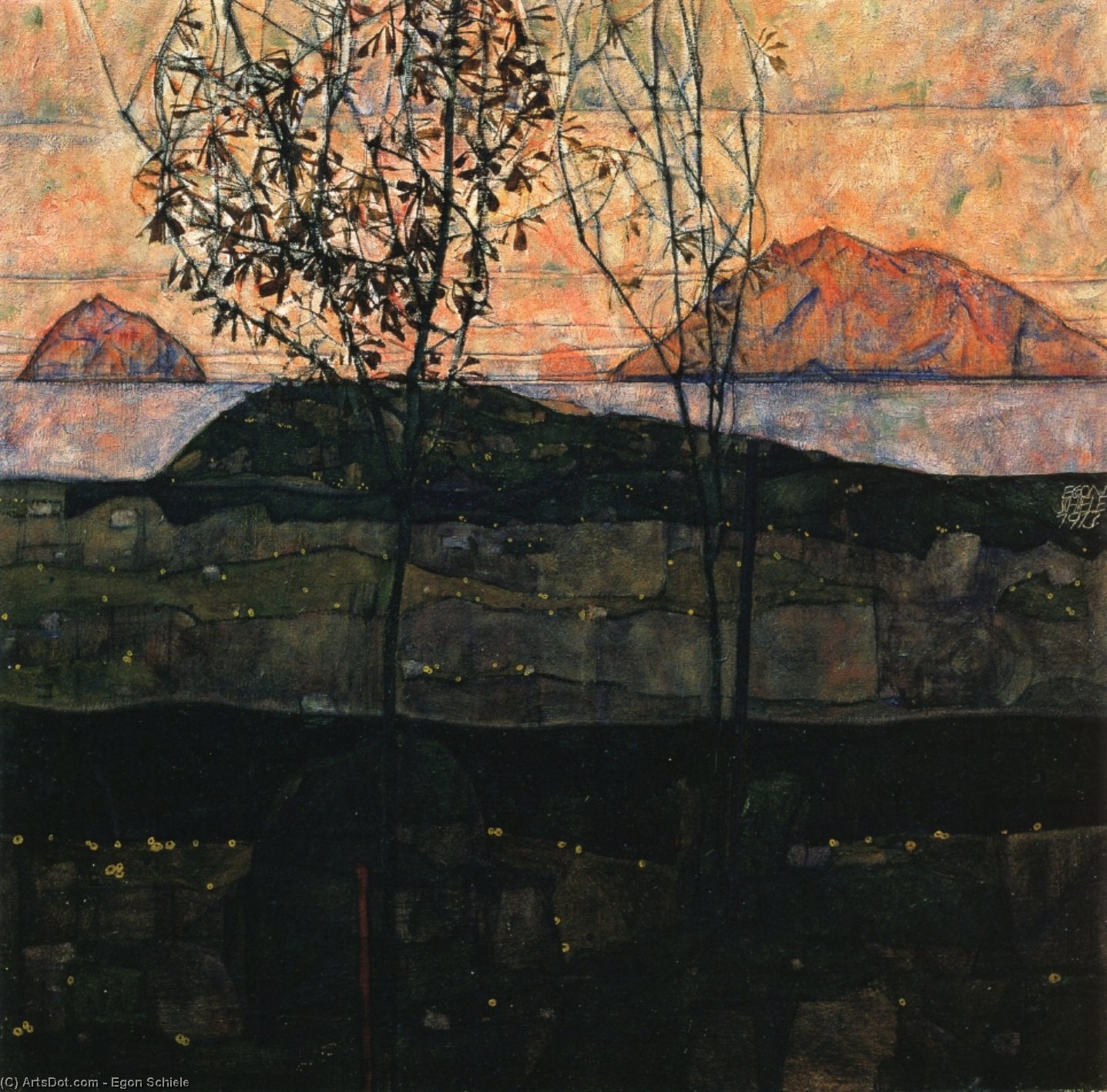 Setting Sun — Egon Schiele