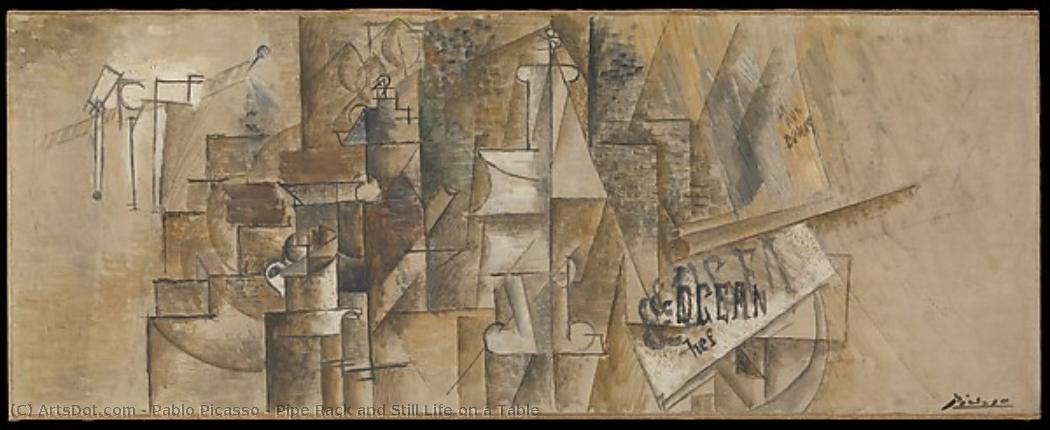 Pipe Rack E Natura Morta Su Tavola — Pablo Picasso