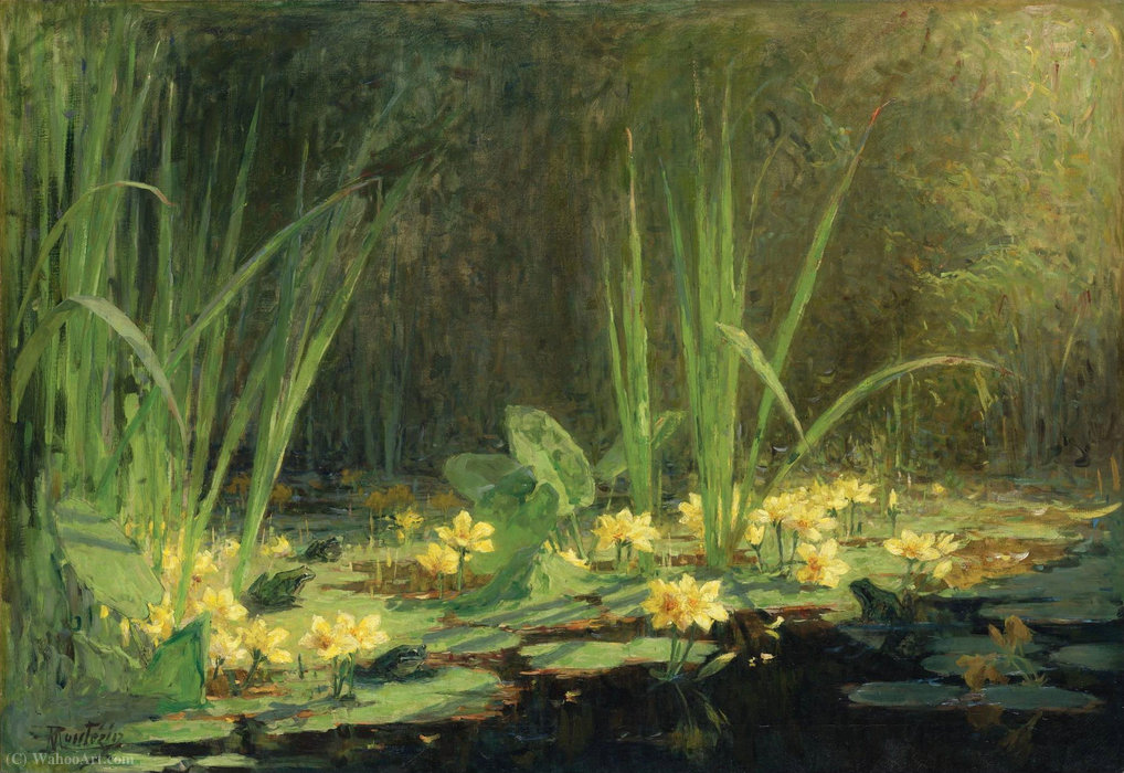 The Pool With Frogs, (1908) — Pierre-eugène Montézin