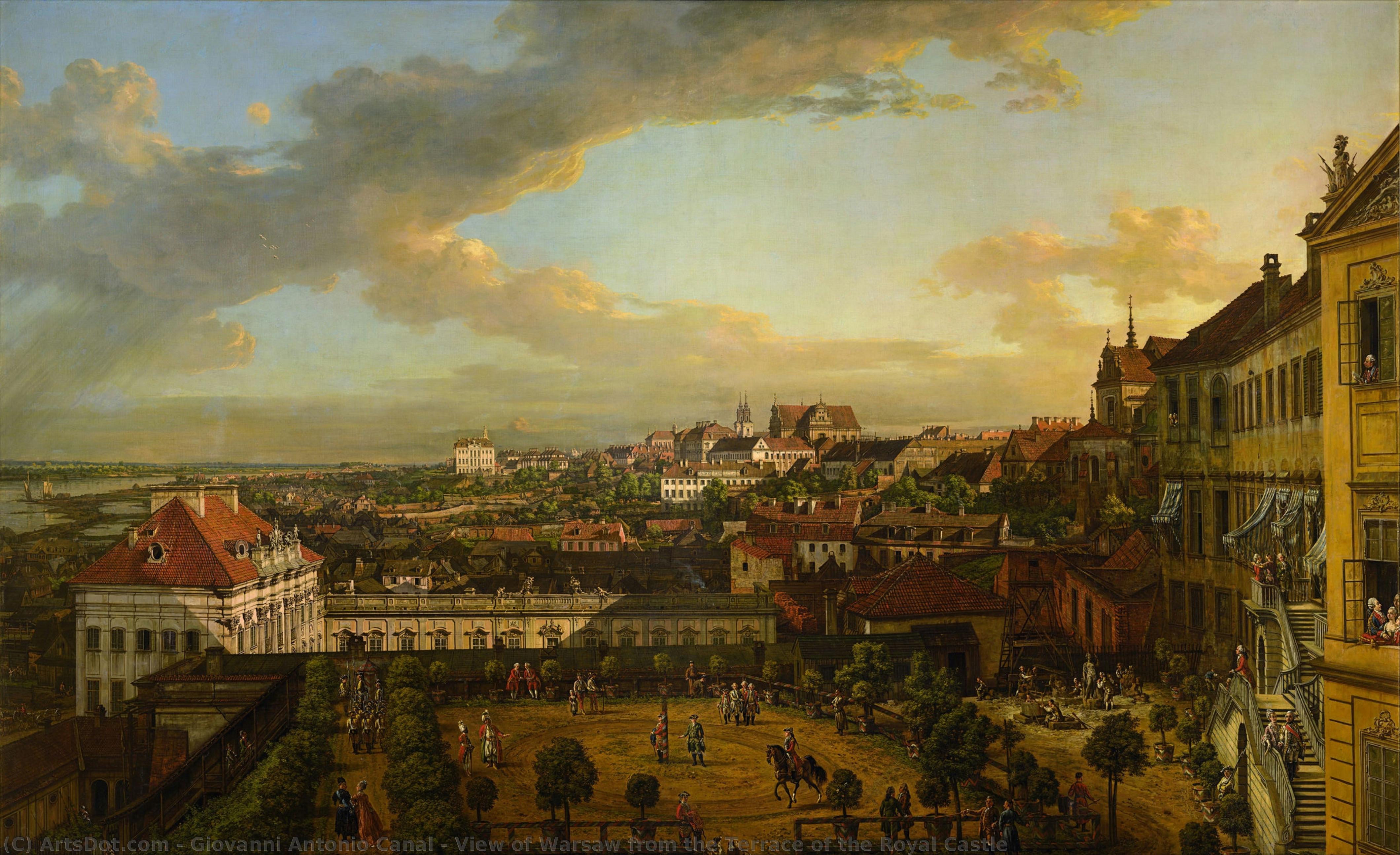 View Of Warsaw From The Terrace Of The Royal Castle — Canaletto