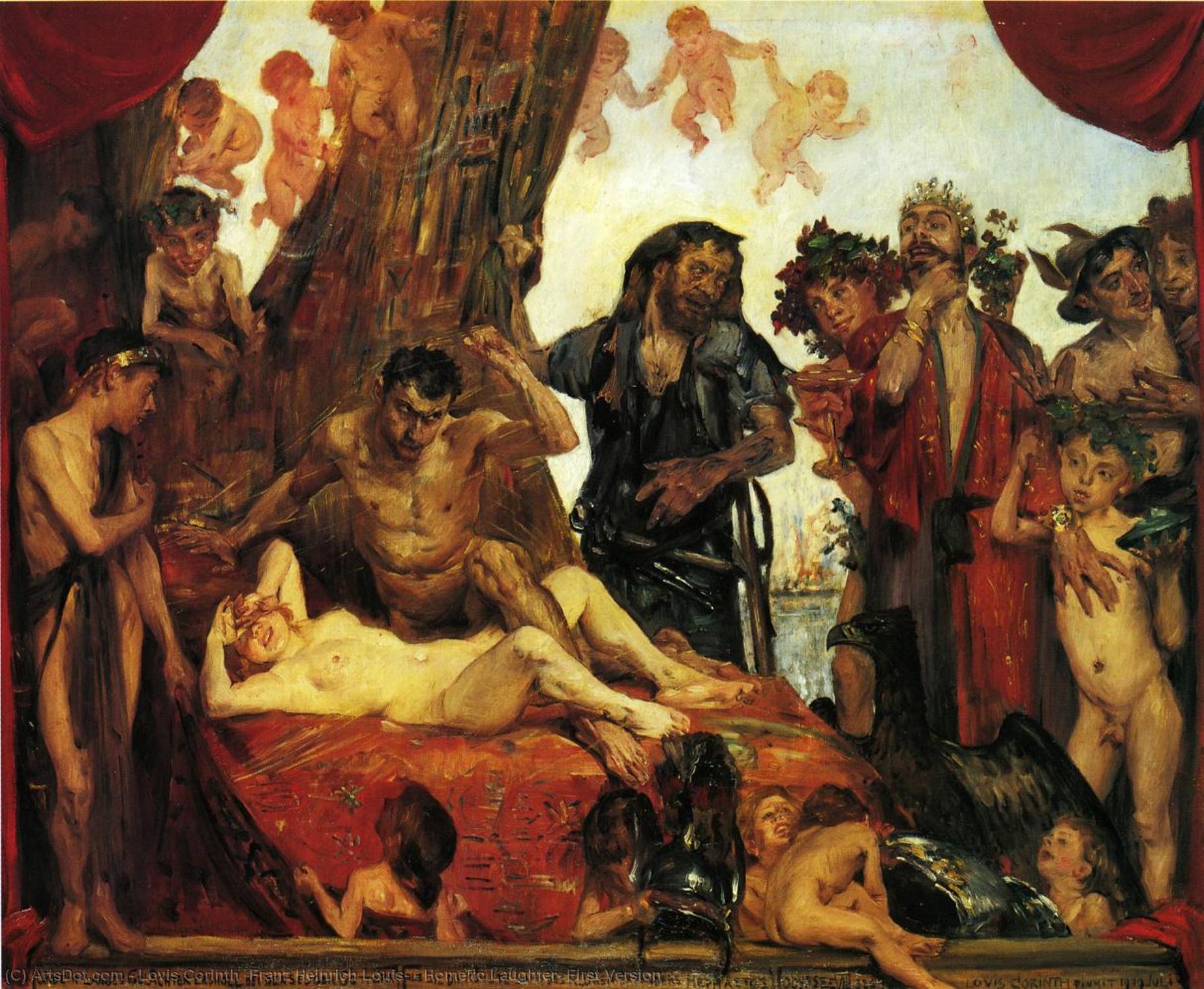 Risa Homérica, Primera Versión — Lovis Corinth