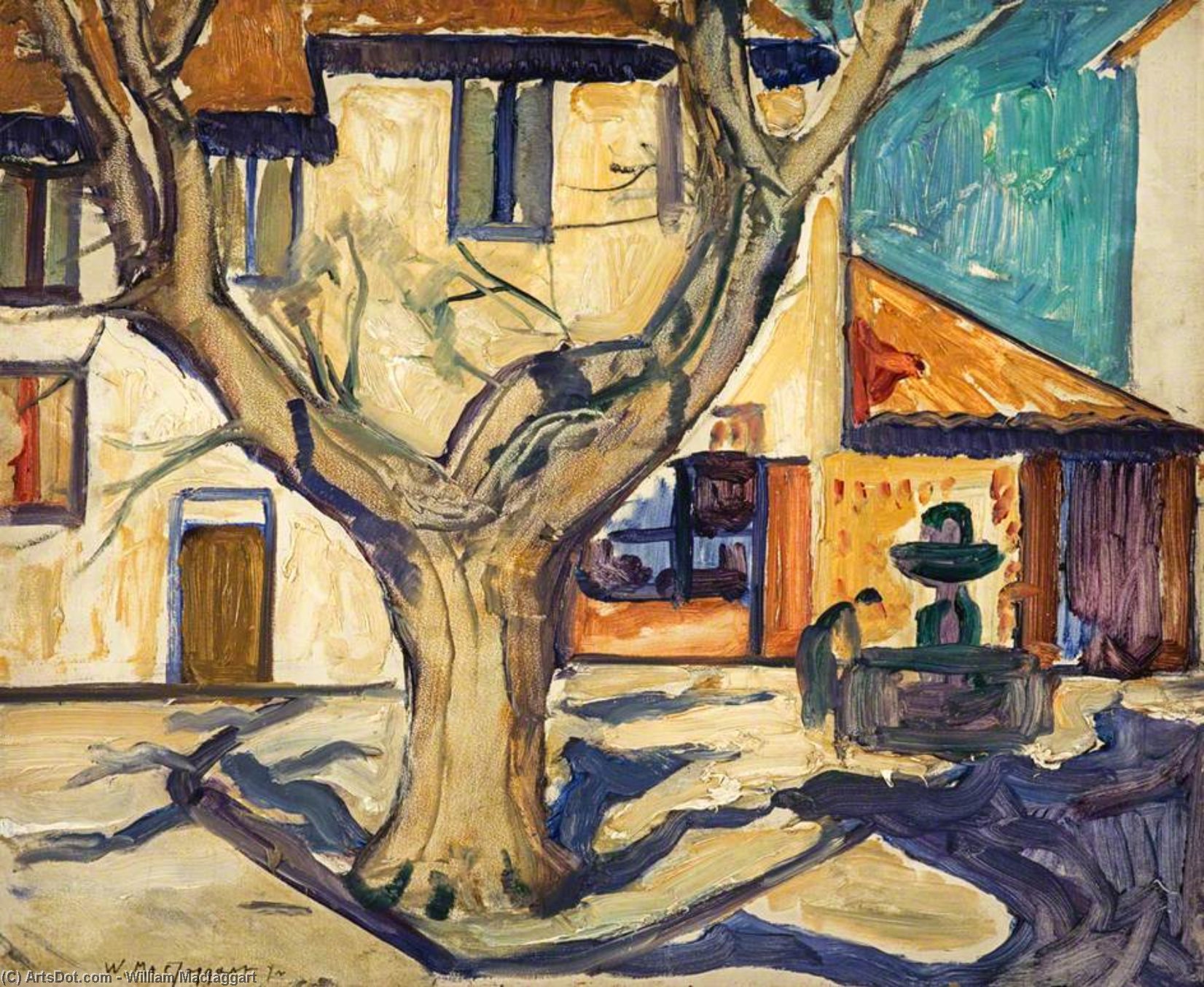 French Village Square — William Mactaggart