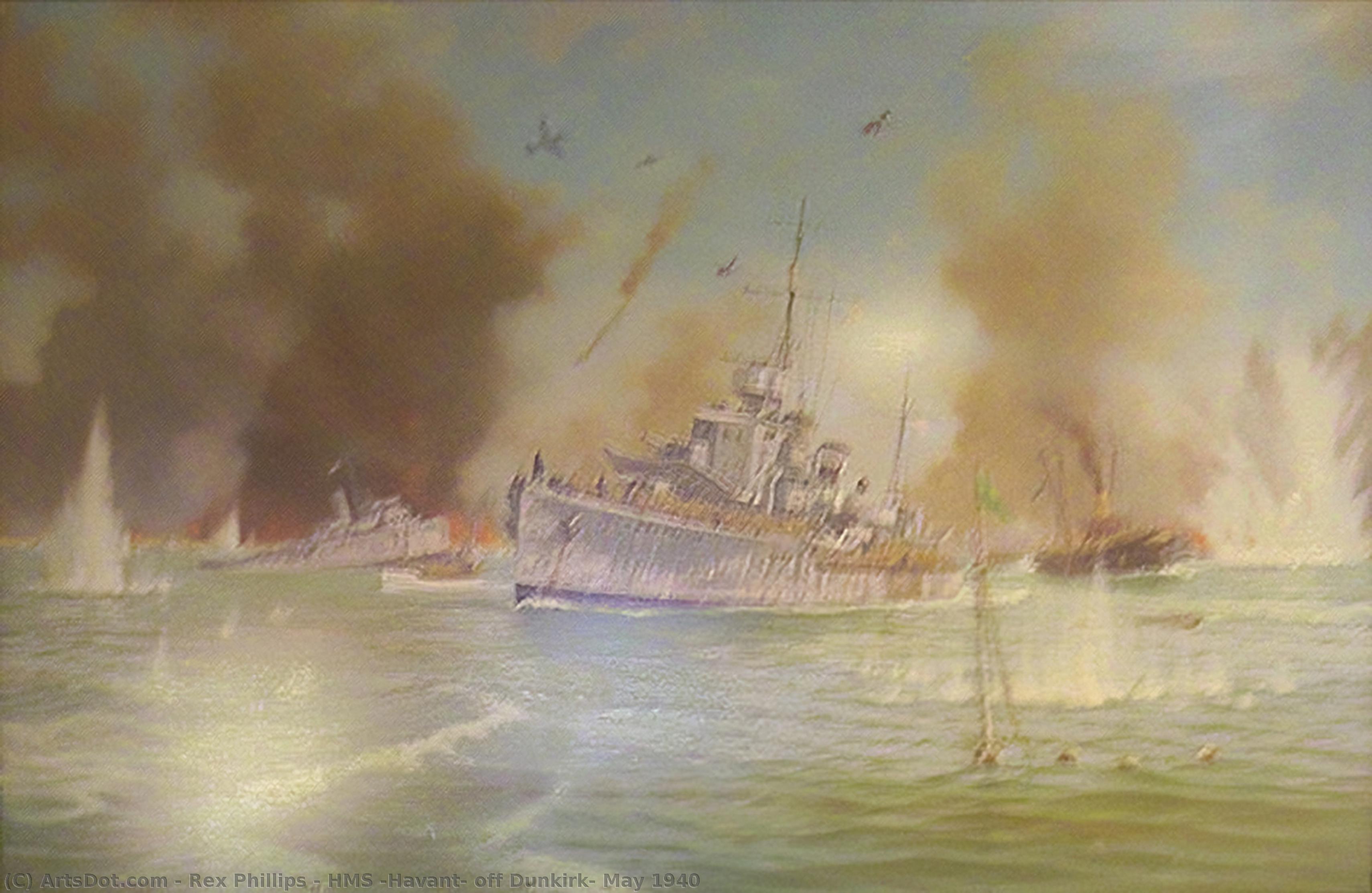 Hms 'havant' Off Dunkirk, May 1940 — Rex Phillips
