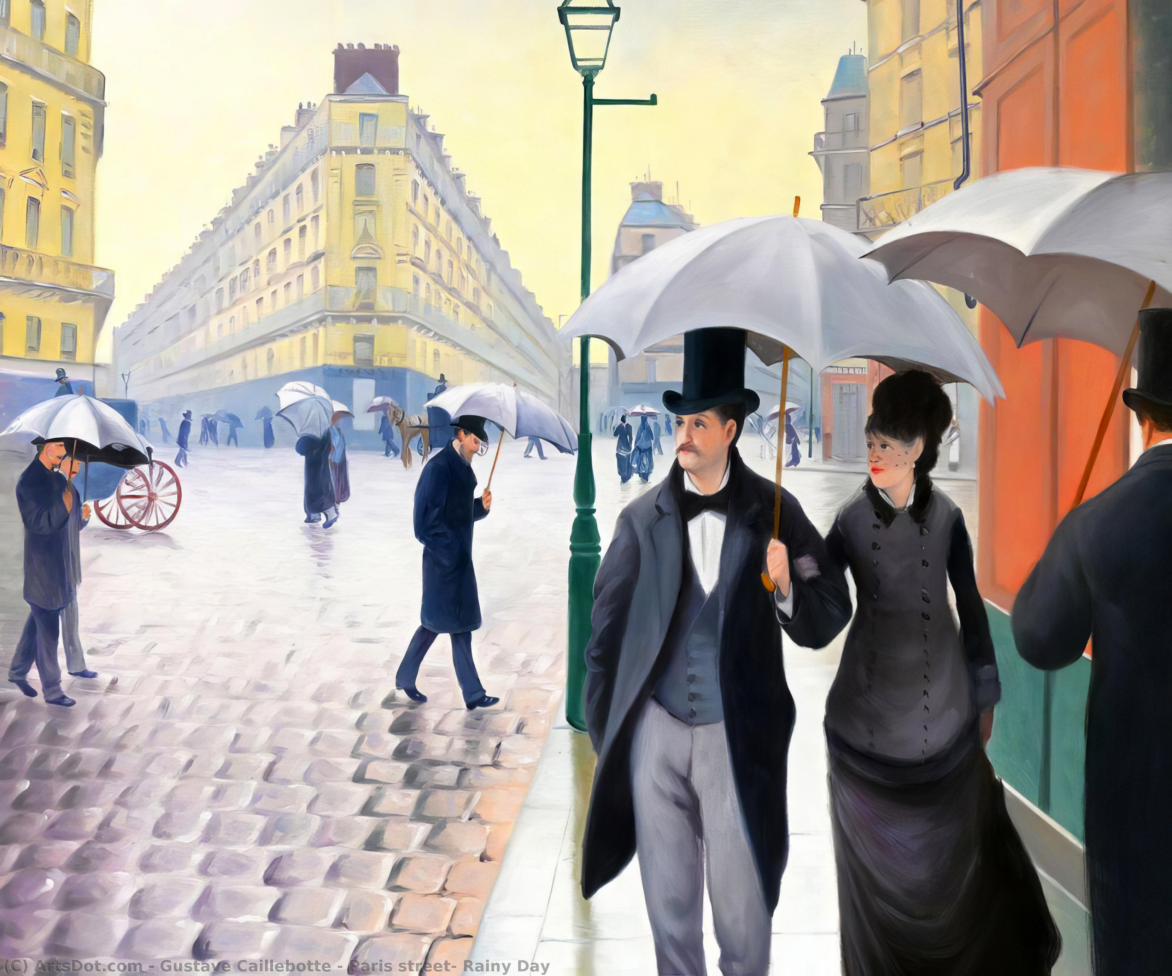 Calle De París, Día Lluvioso — Gustave Caillebotte
