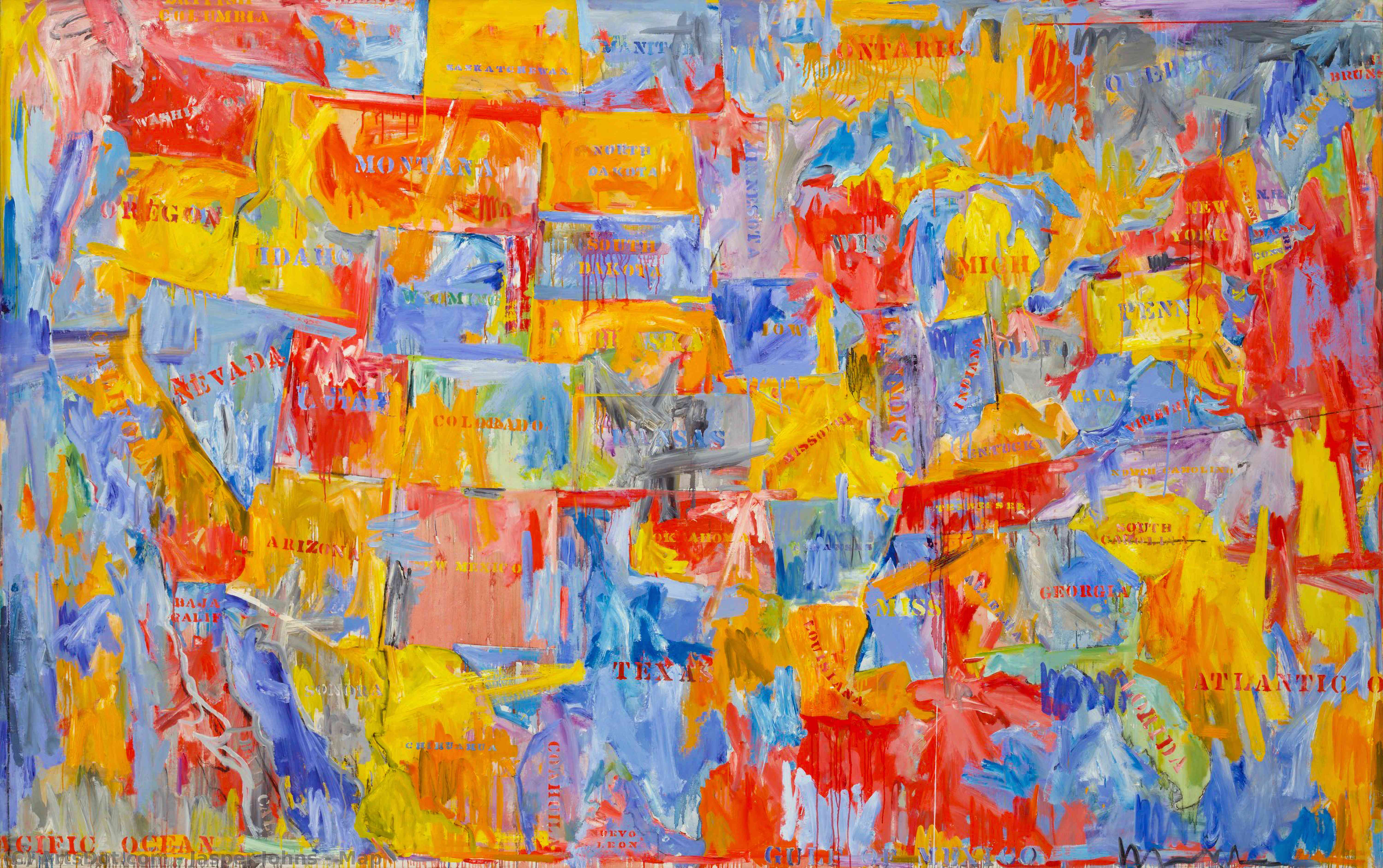 Mapa — Jasper Johns